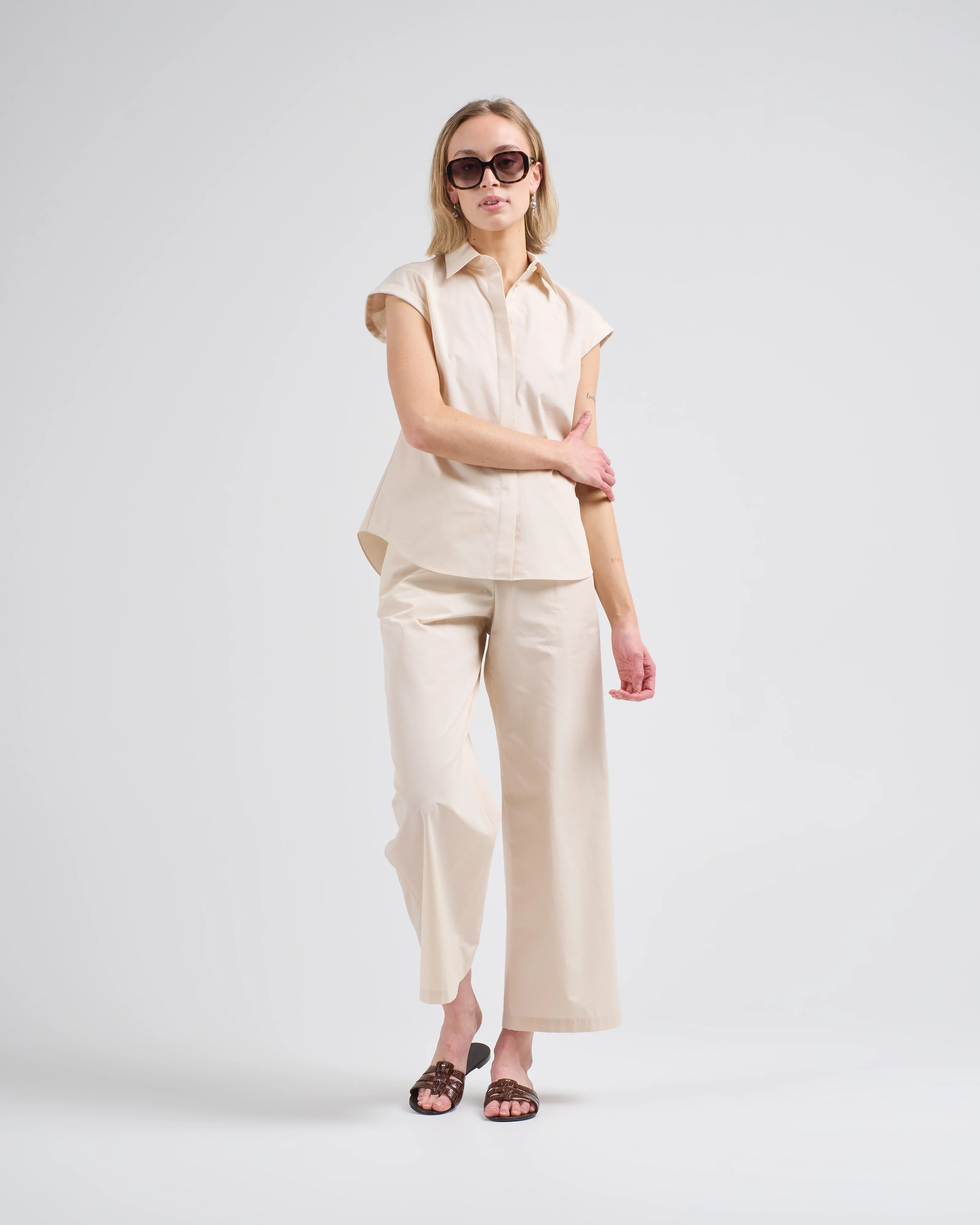 cap sleeve fitted shirt - Image 4