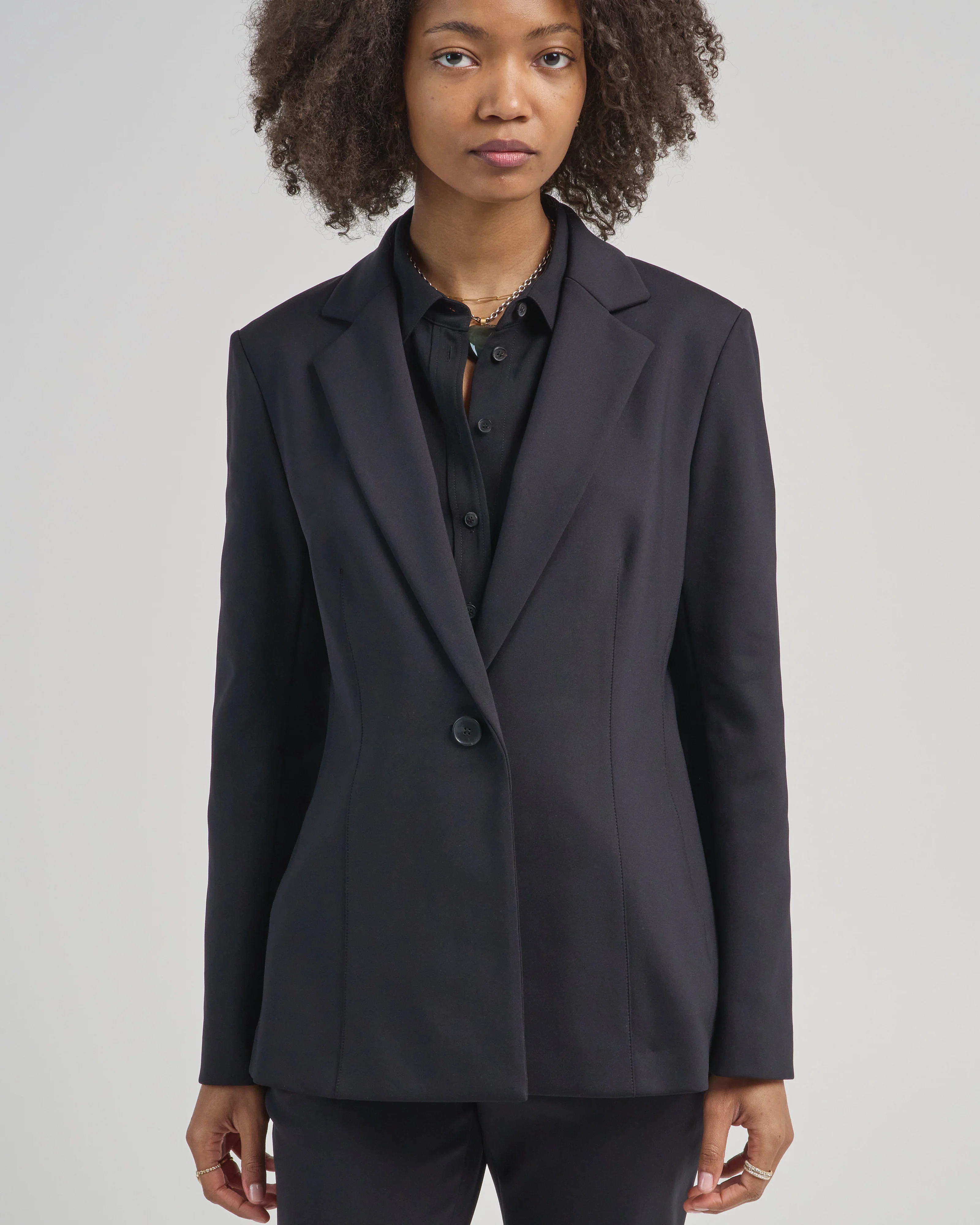 fitted below hip blazer - Image 3