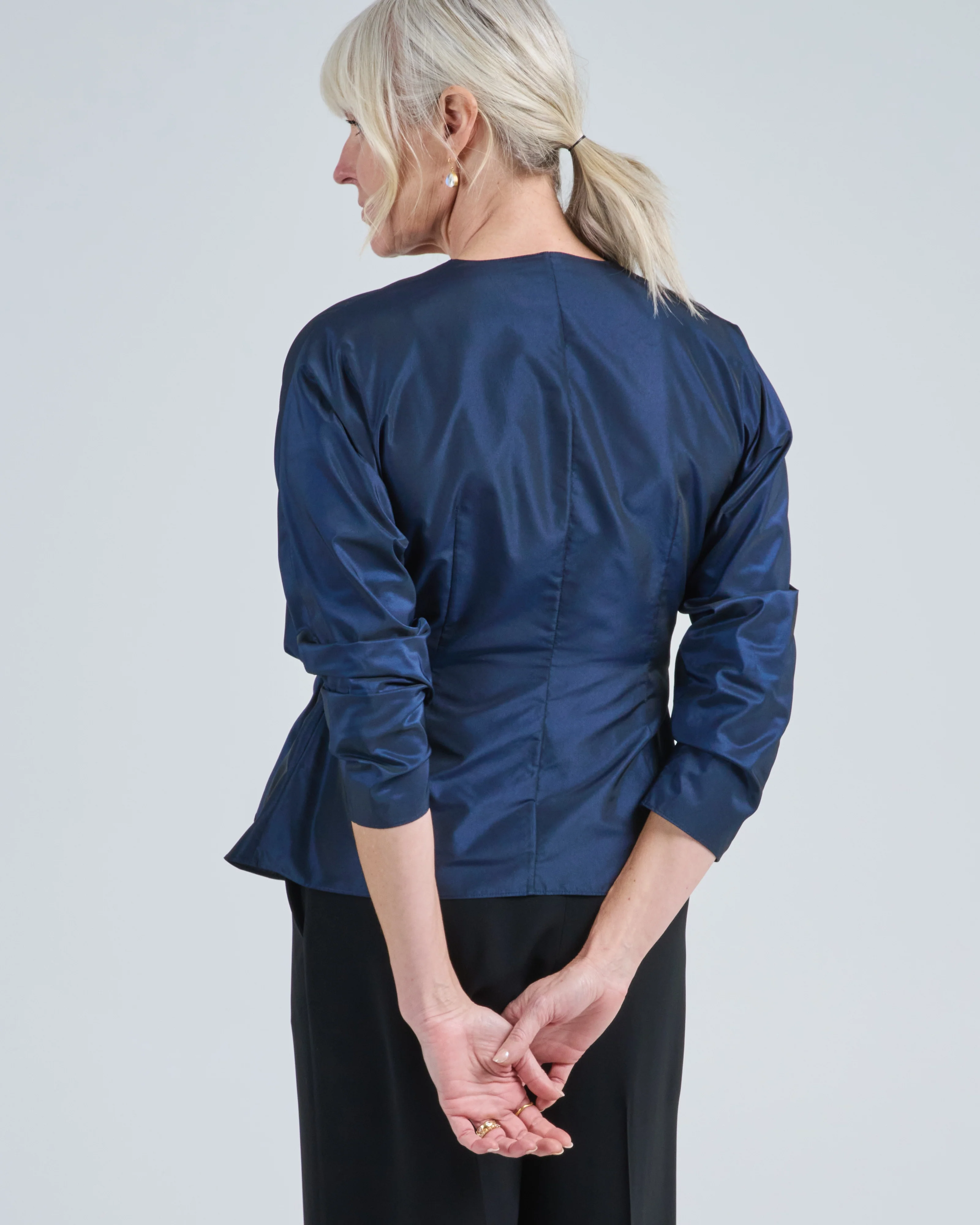 fitted wrap blouse - Image 5
