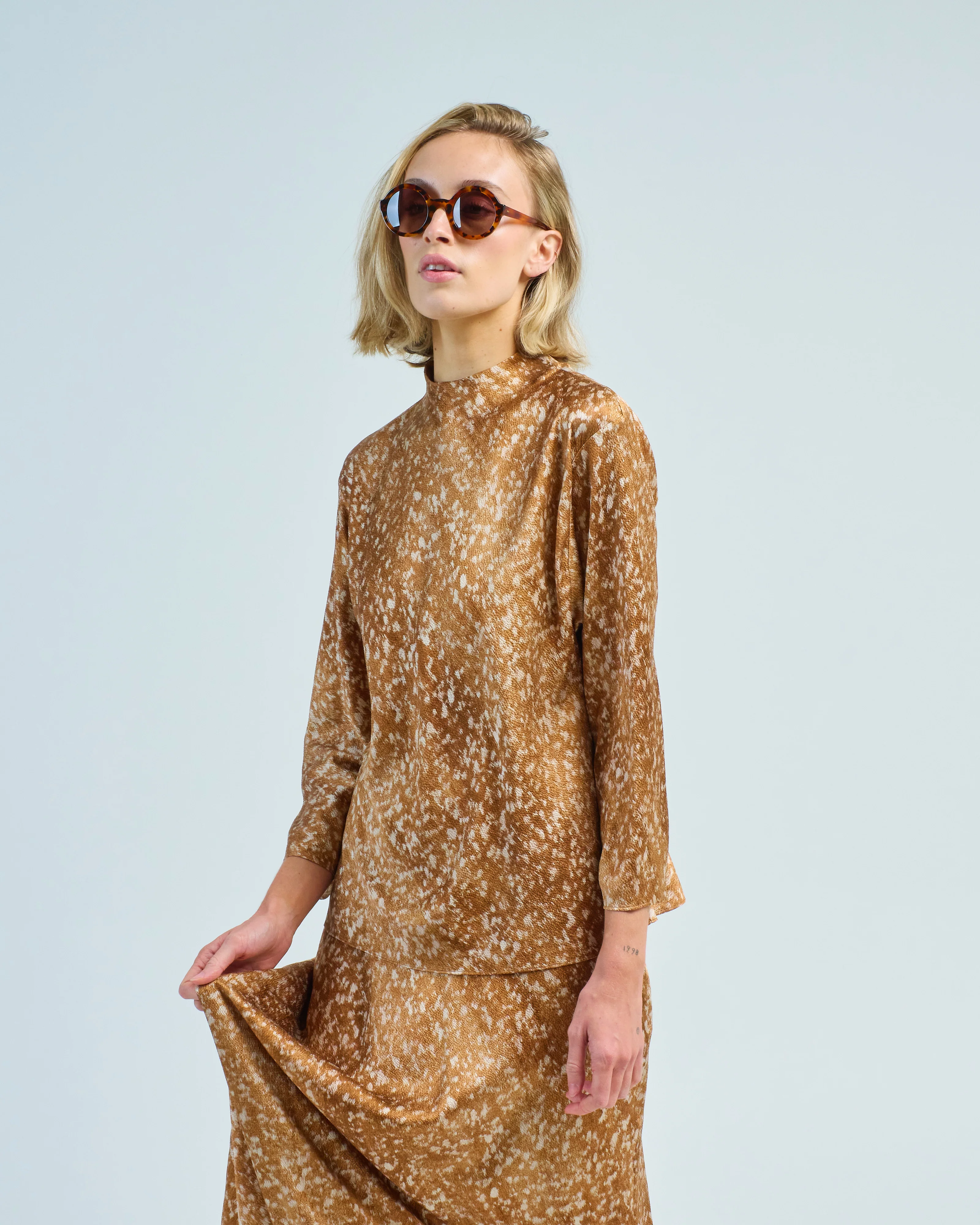 funnel neck dolman blouse - Image 2