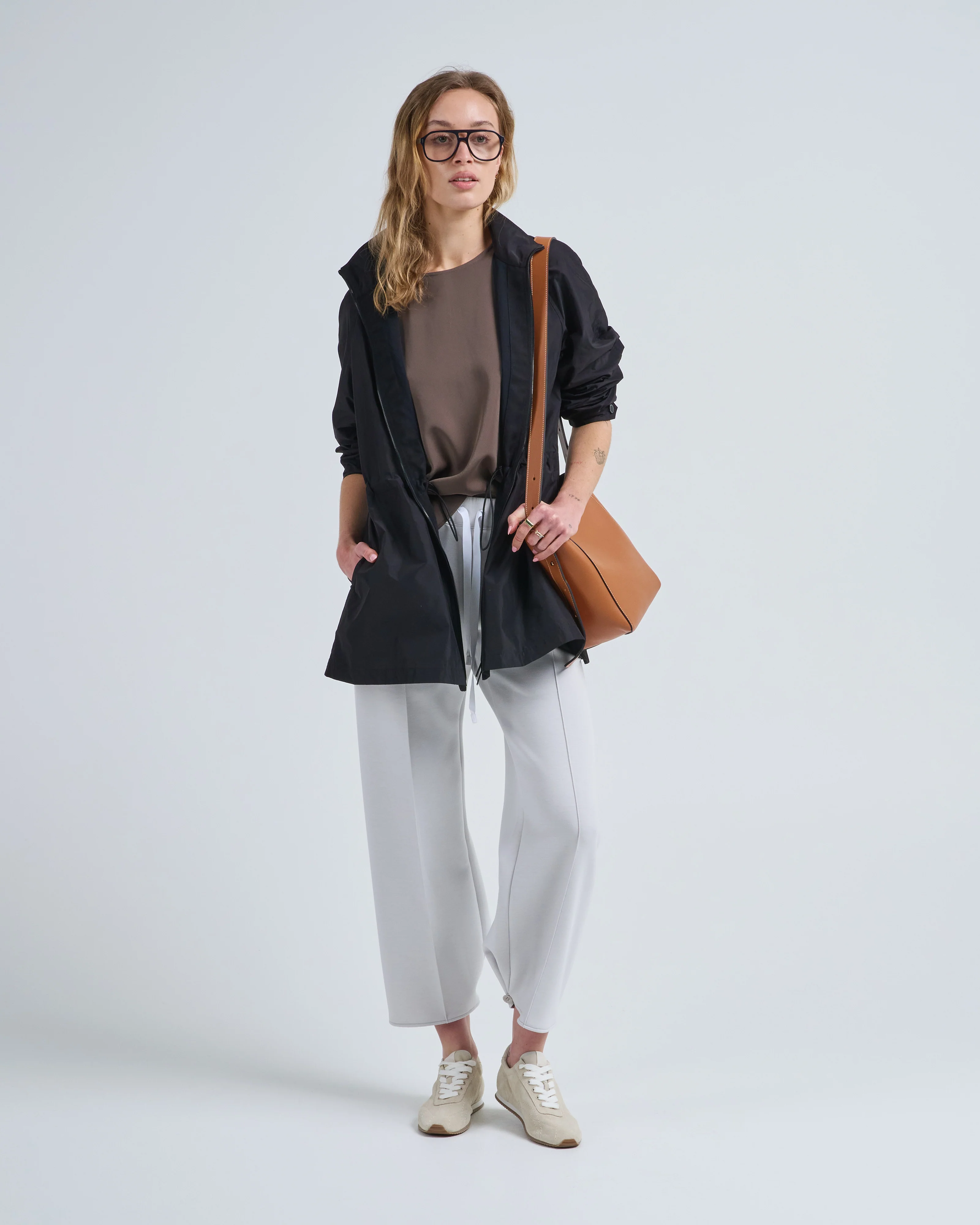 gathered waist oversized anorak jacket - Image 2
