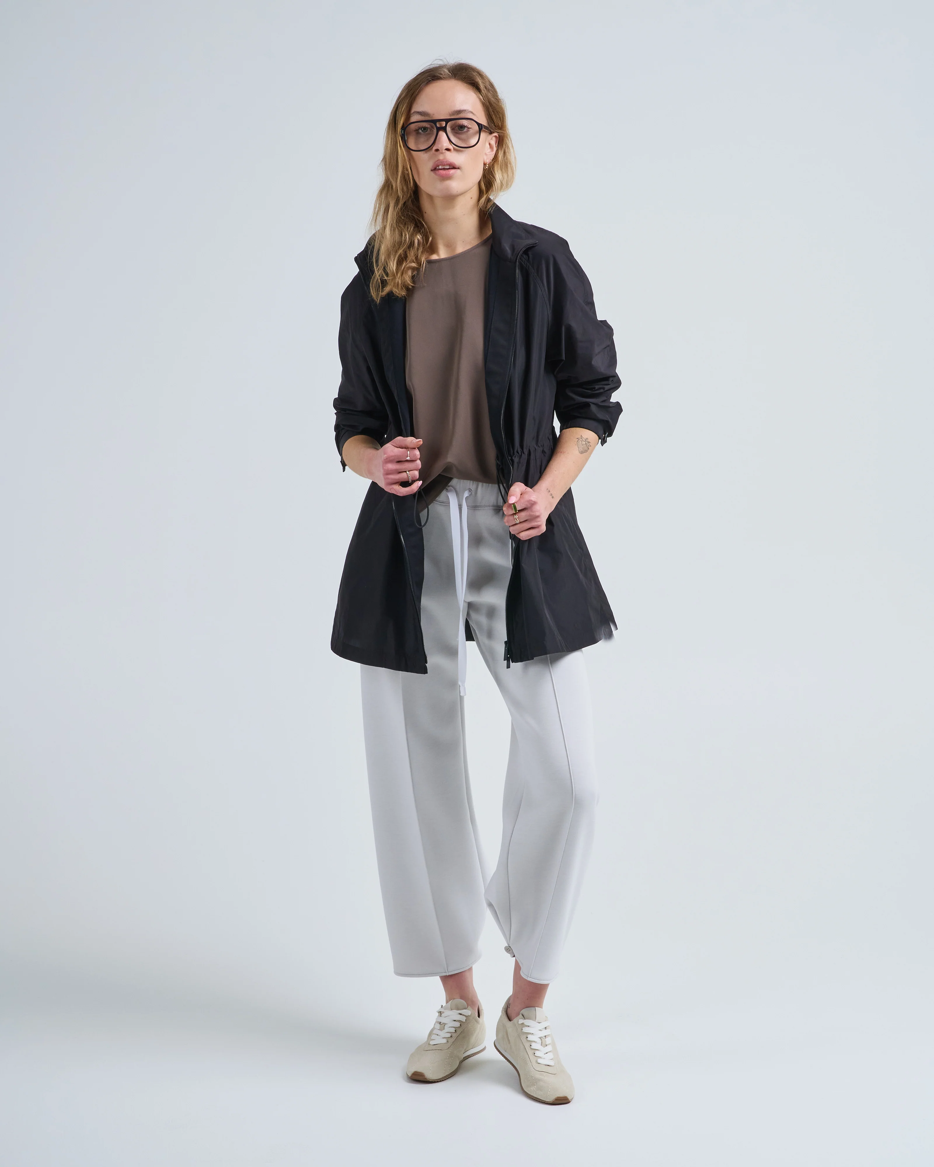 gathered waist oversized anorak jacket - Image 3