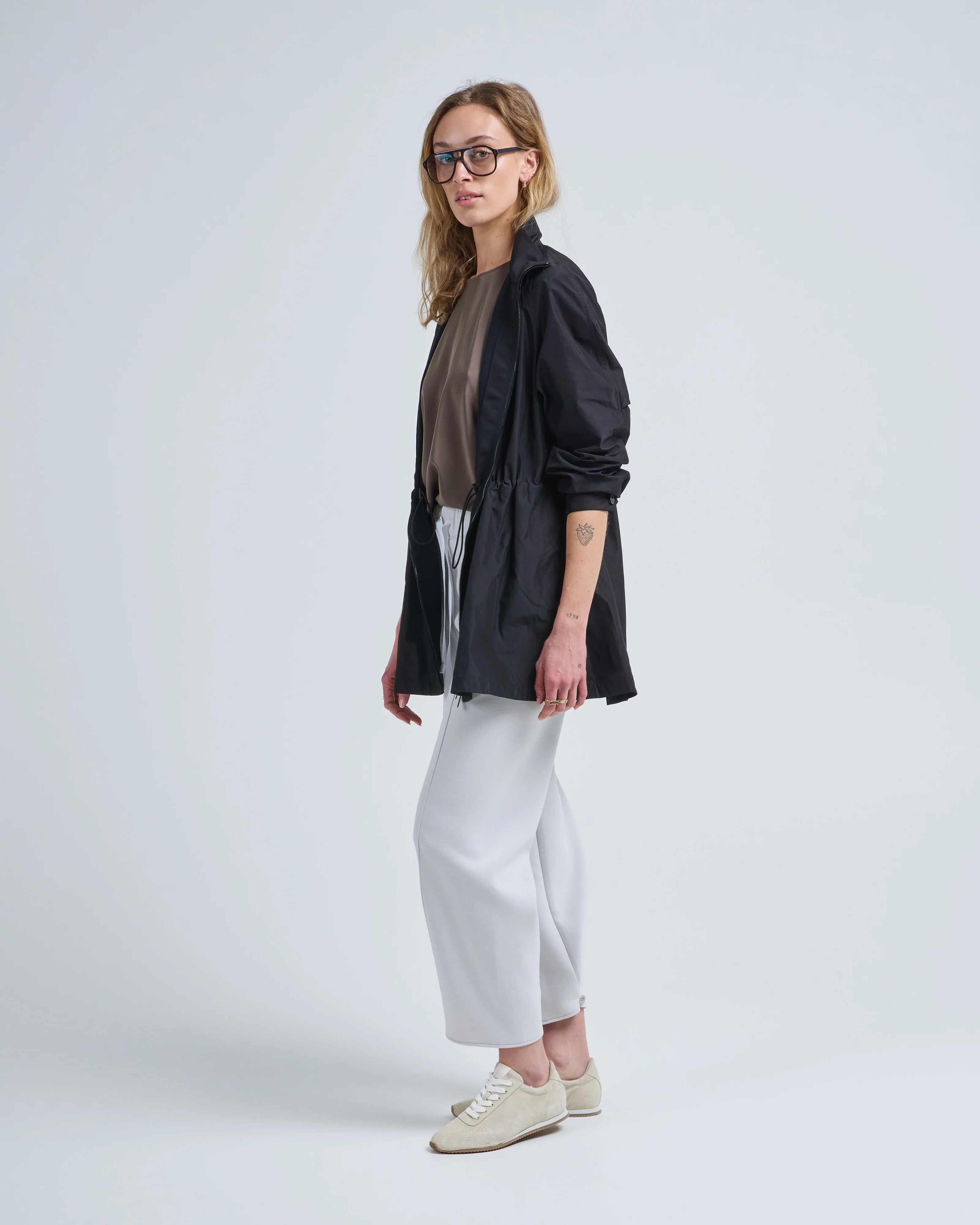 gathered waist oversized anorak jacket - Image 4