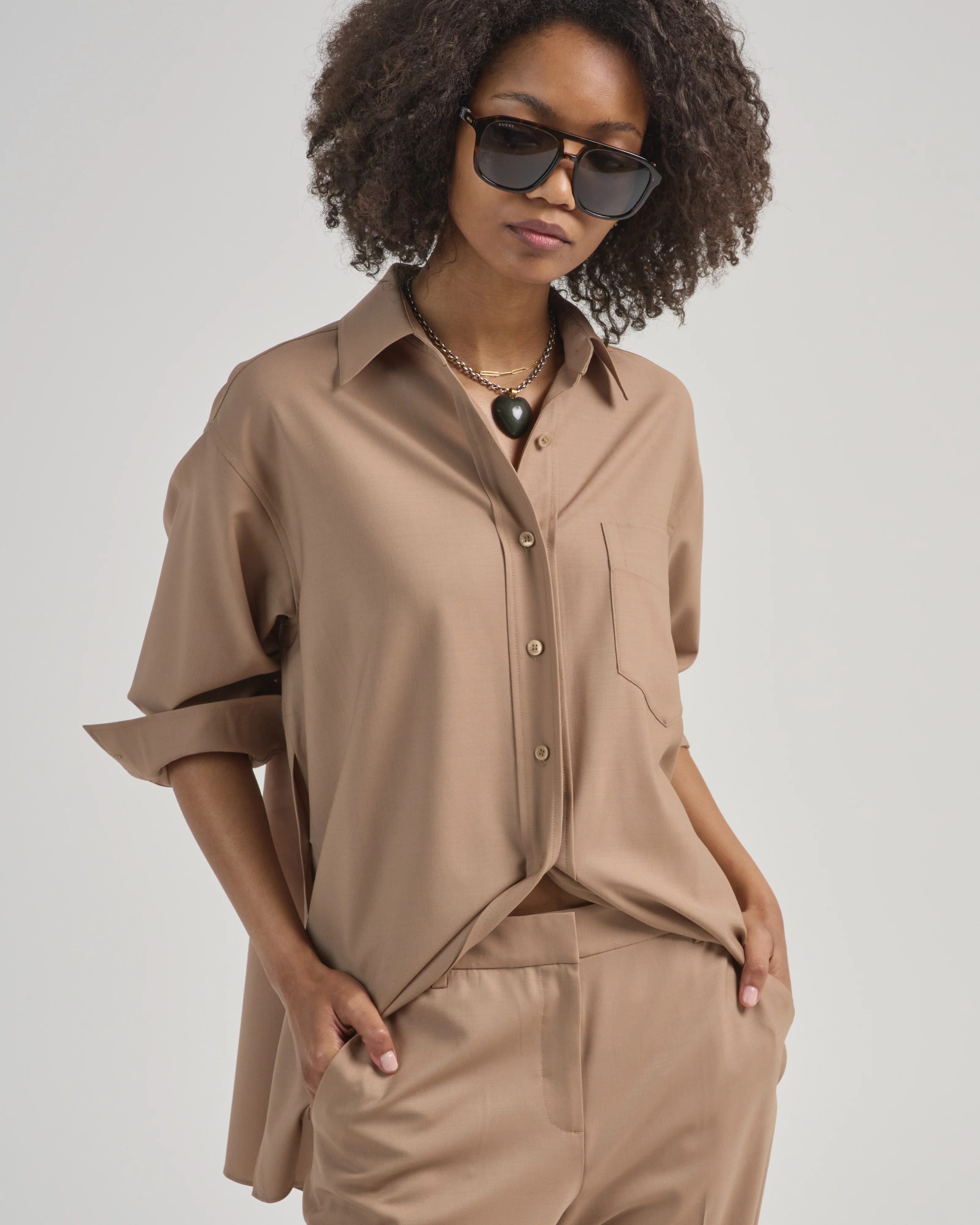 long sleeve convertible blouse - Image 3