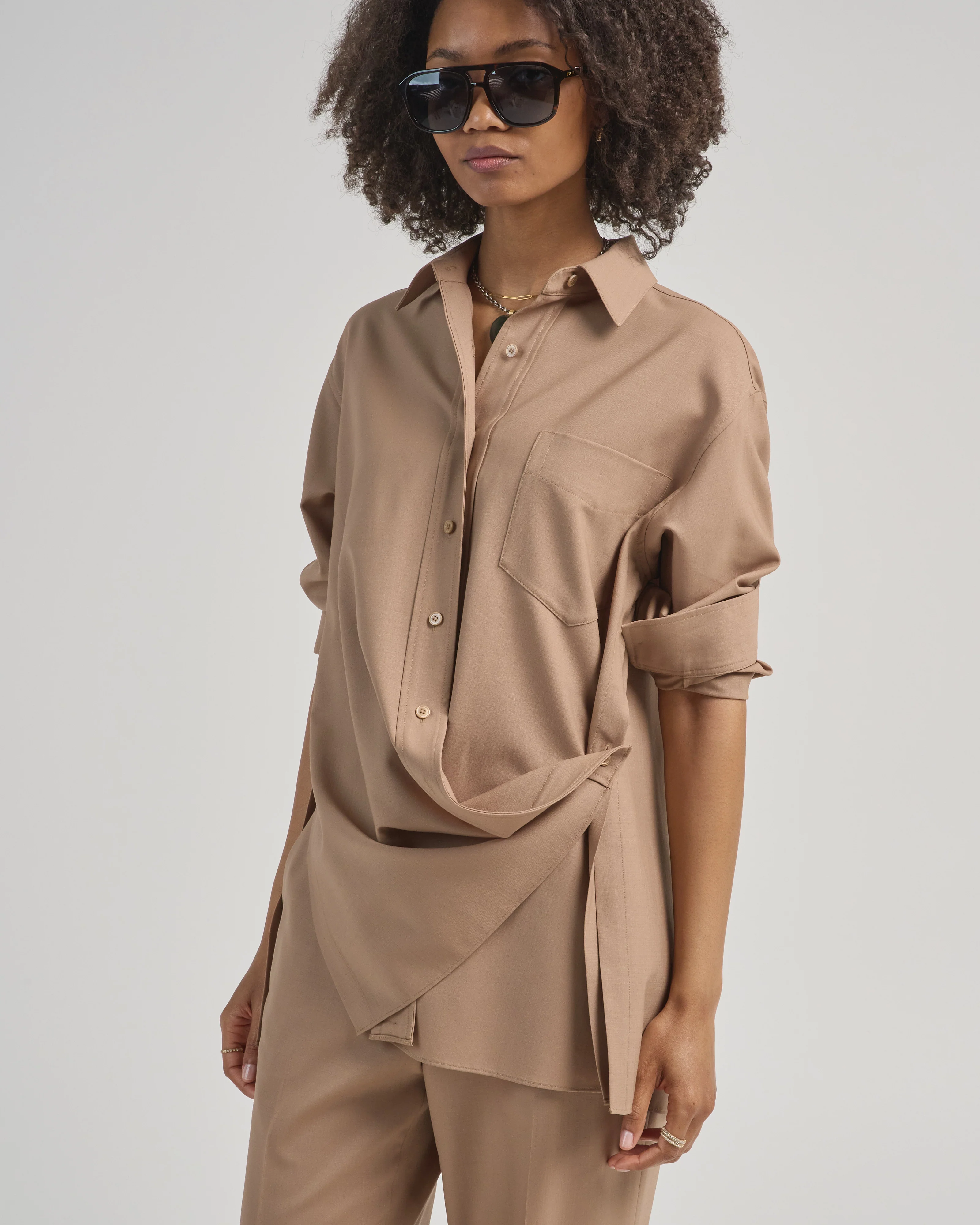 long sleeve convertible blouse - Image 4