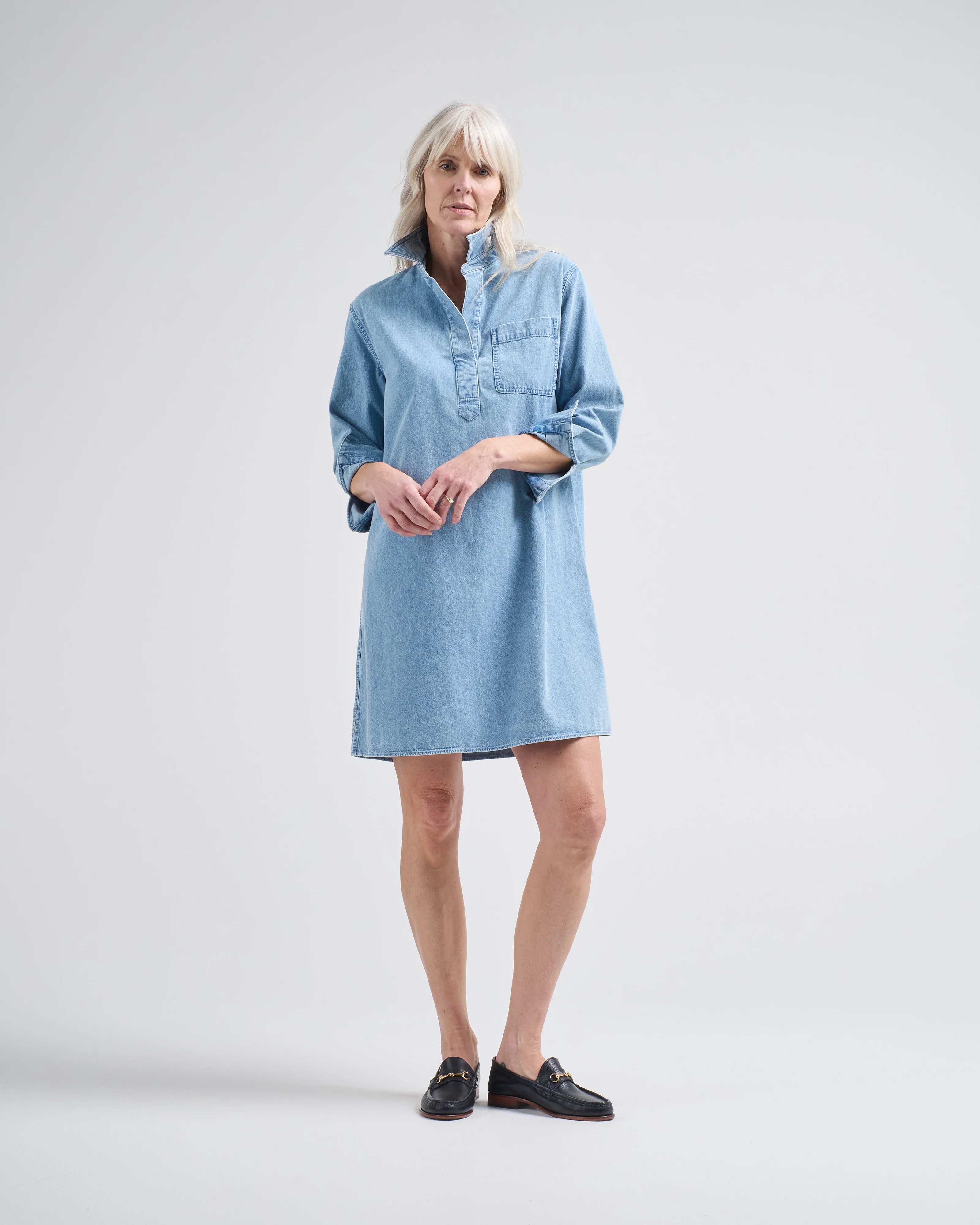 patch pocket popover dress - Image 2