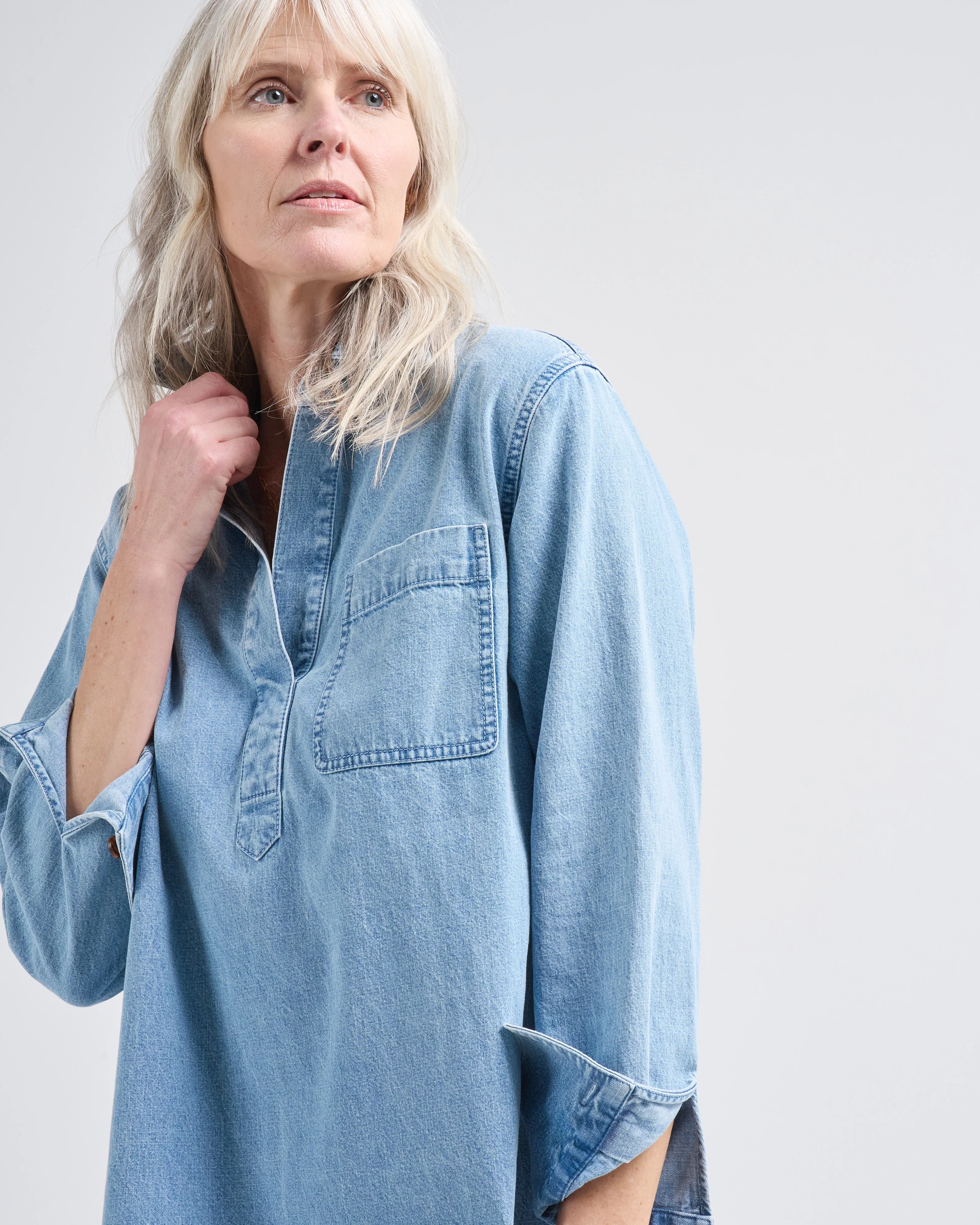 patch pocket popover dress - Image 5