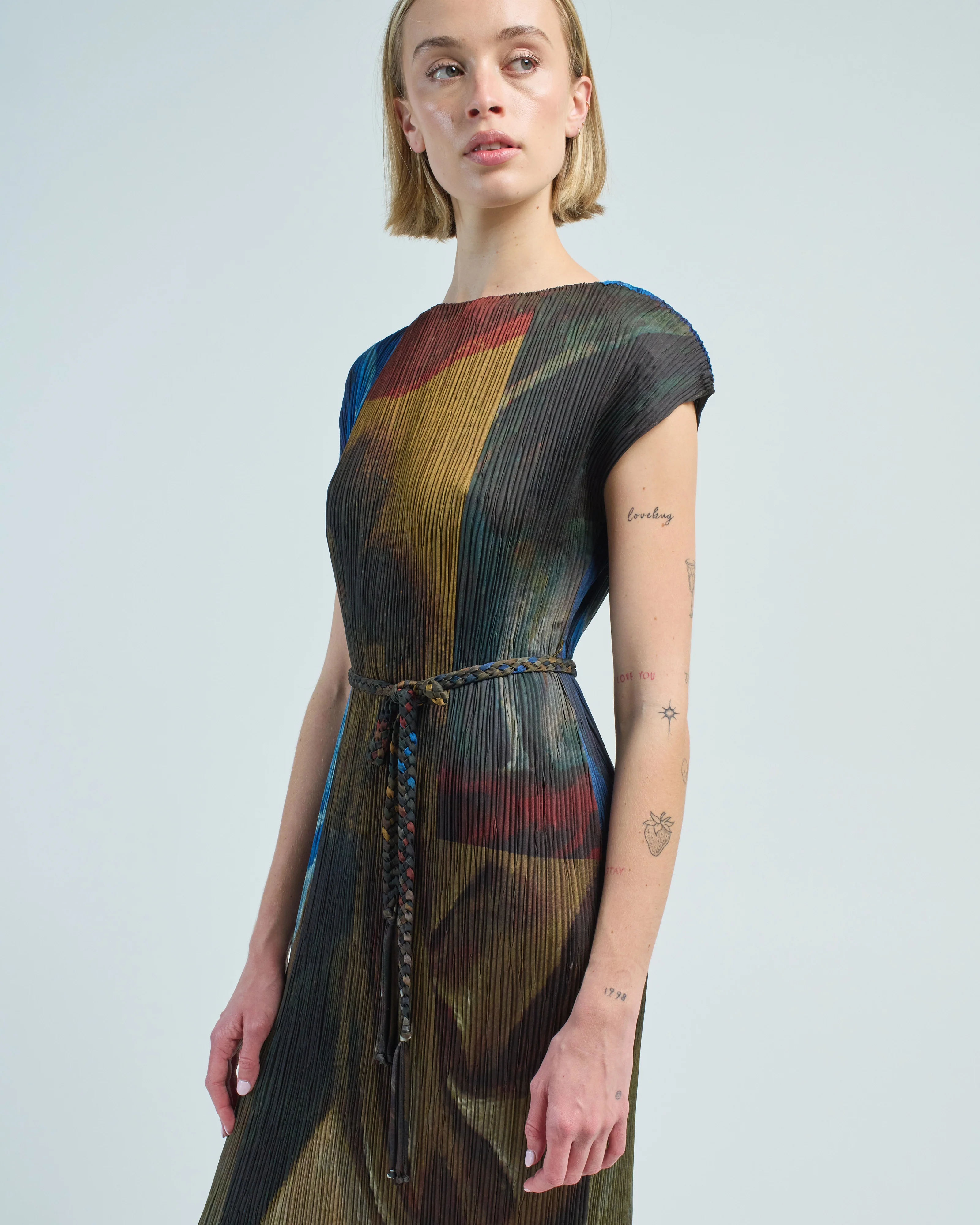 plisse maxi dress - Image 2