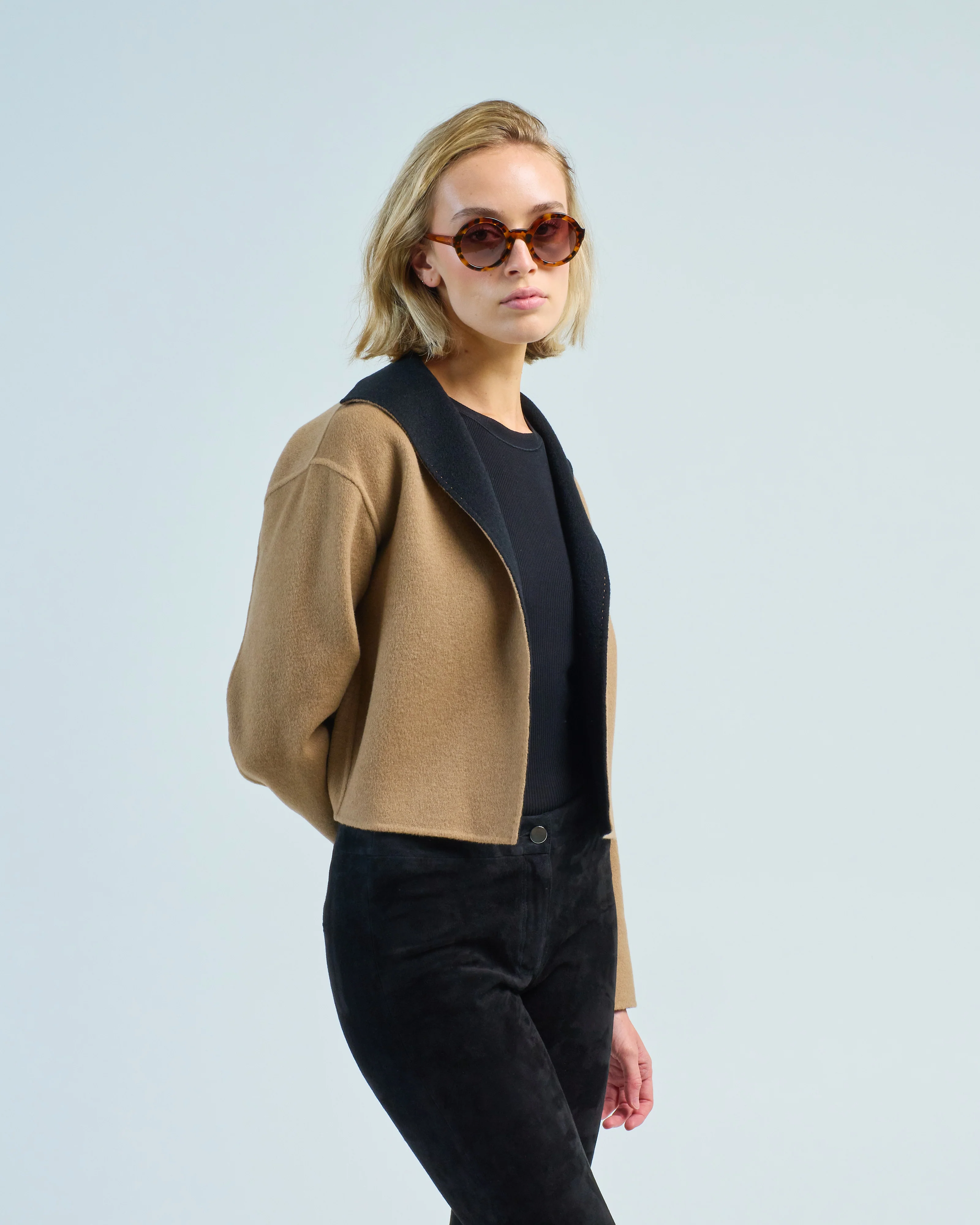 reversible cropped jacket - Image 4