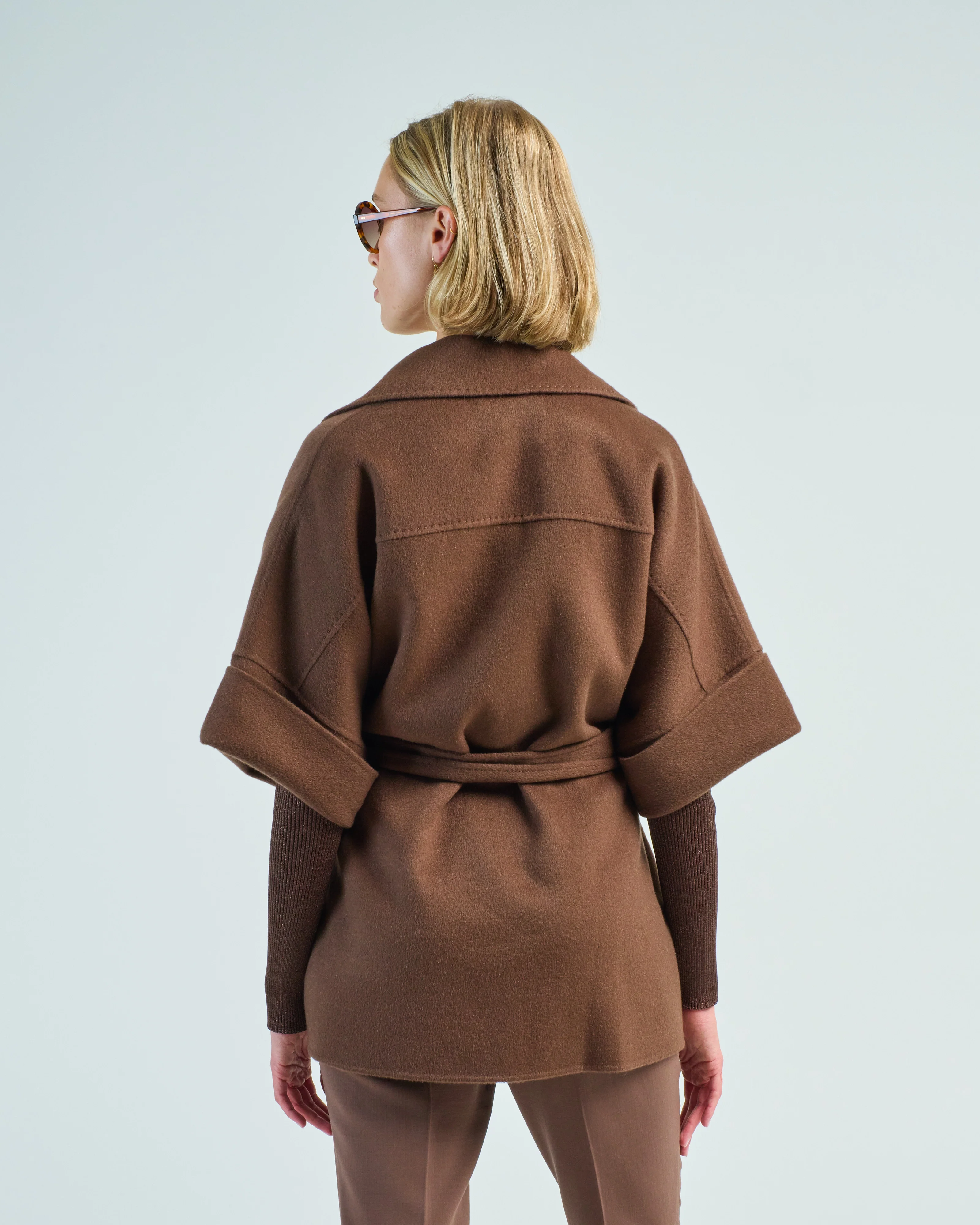 short sleeve cashmere jacket - Image 3