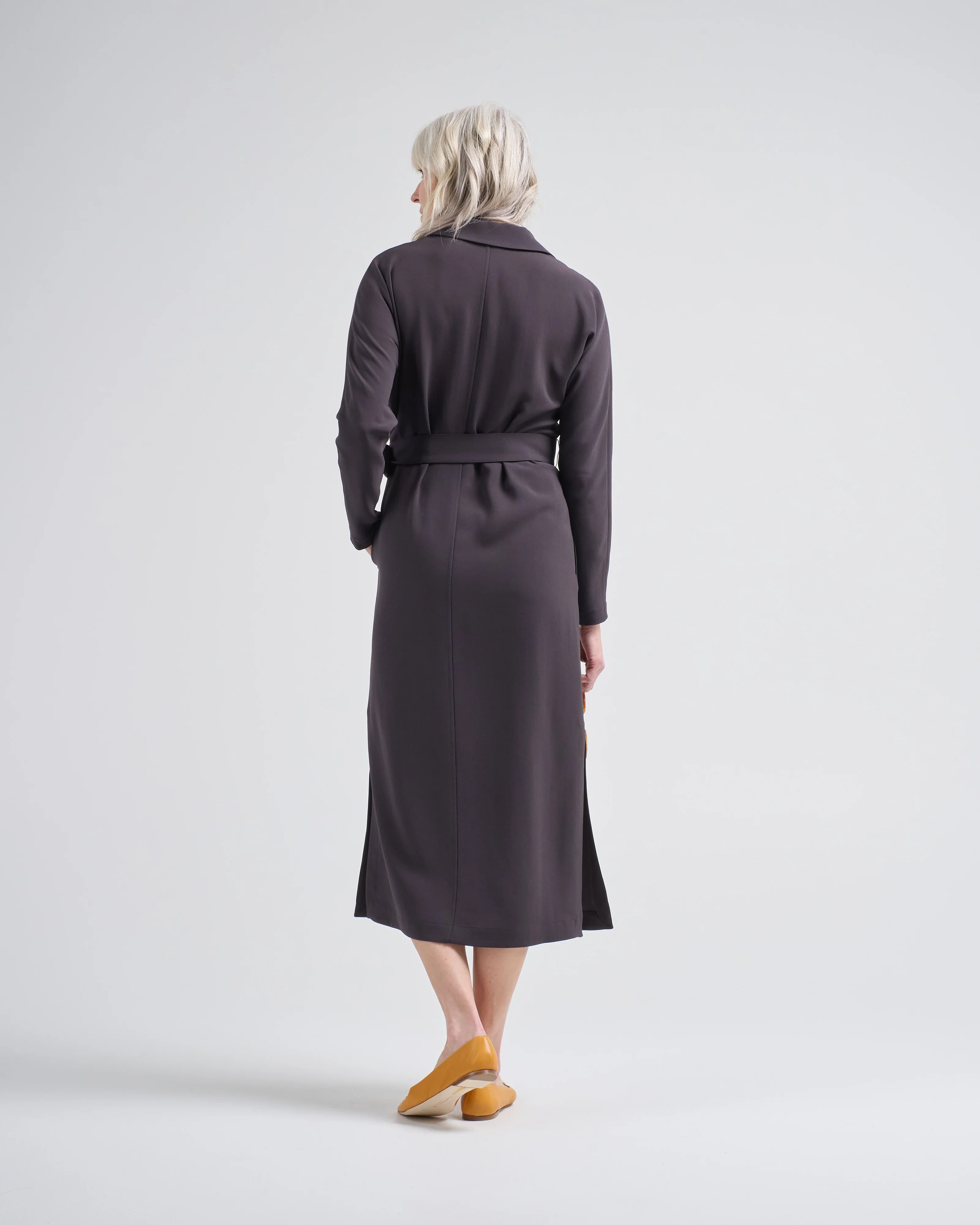 wide collar dolman sleeve dress - Image 4