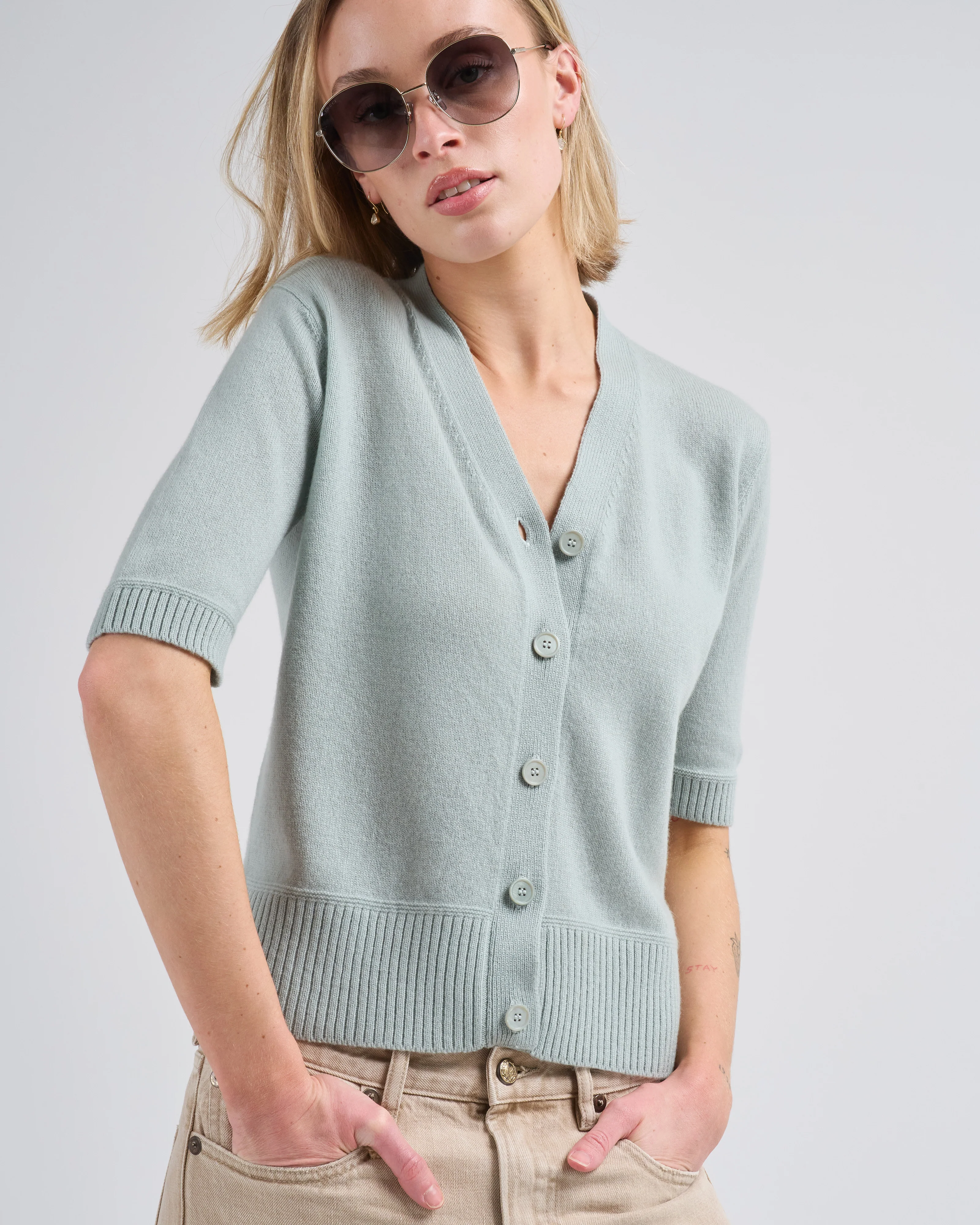 cardigan manica al gomito - Image 2