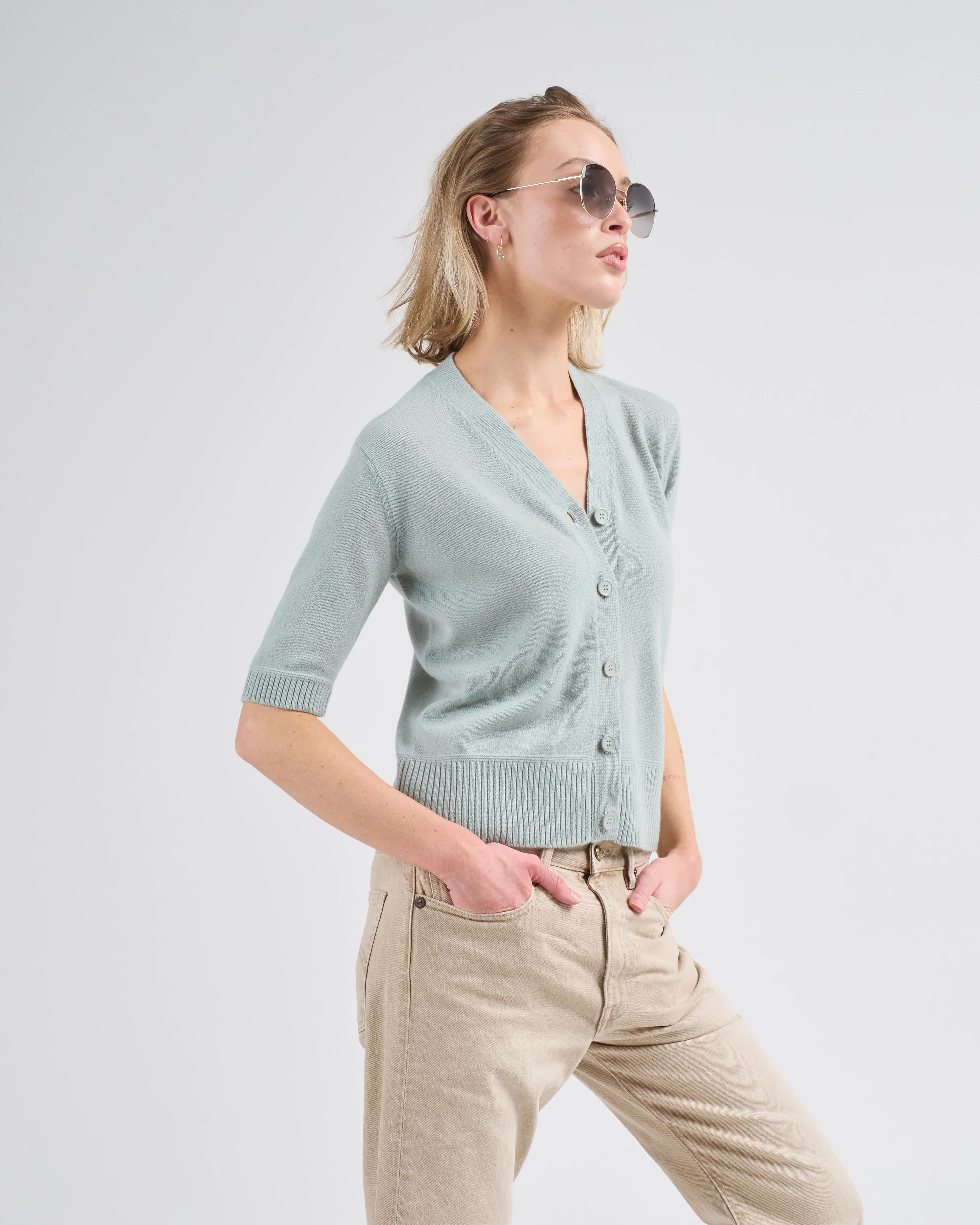 cardigan manica al gomito - Image 3