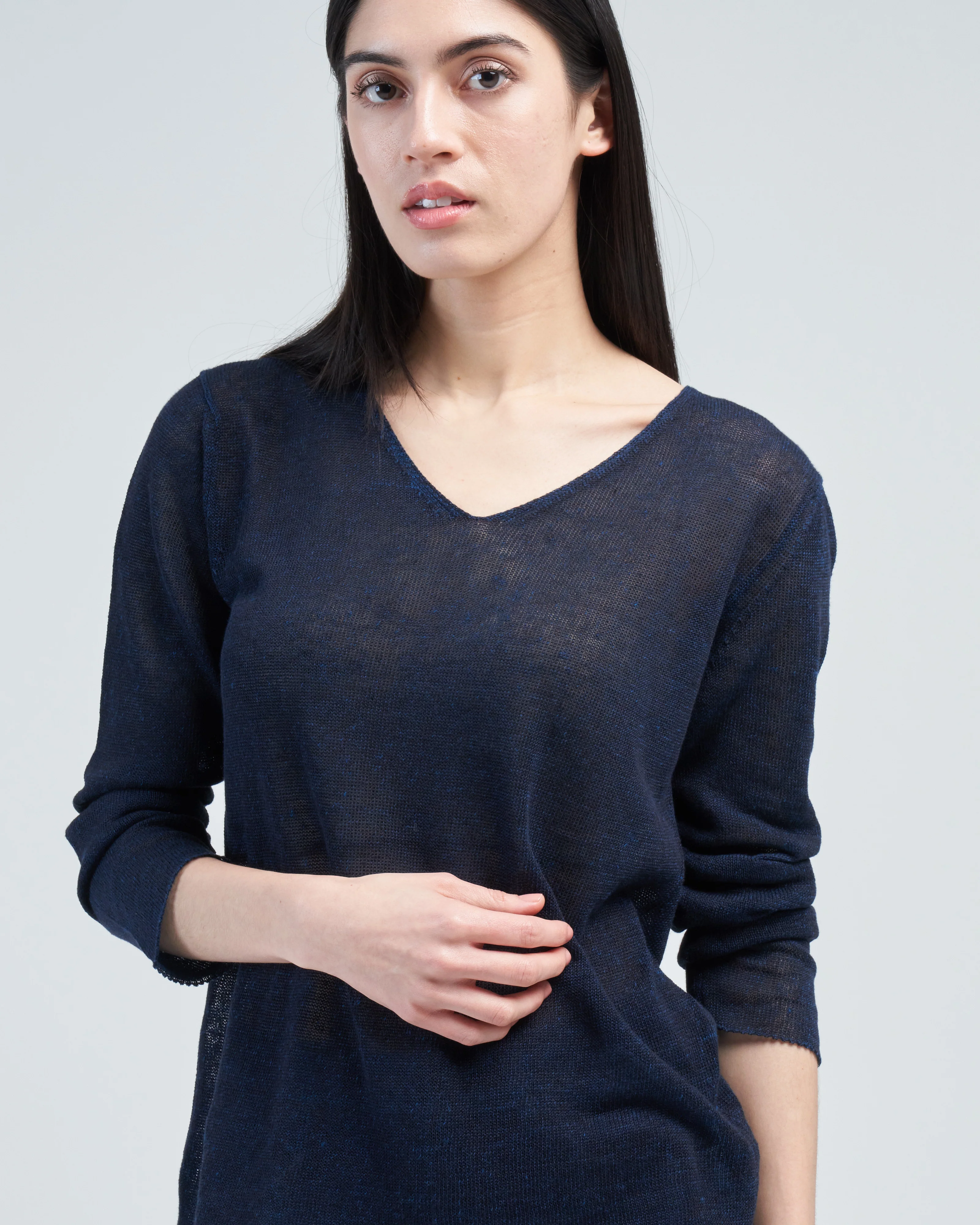 layered color v neck - Image 5