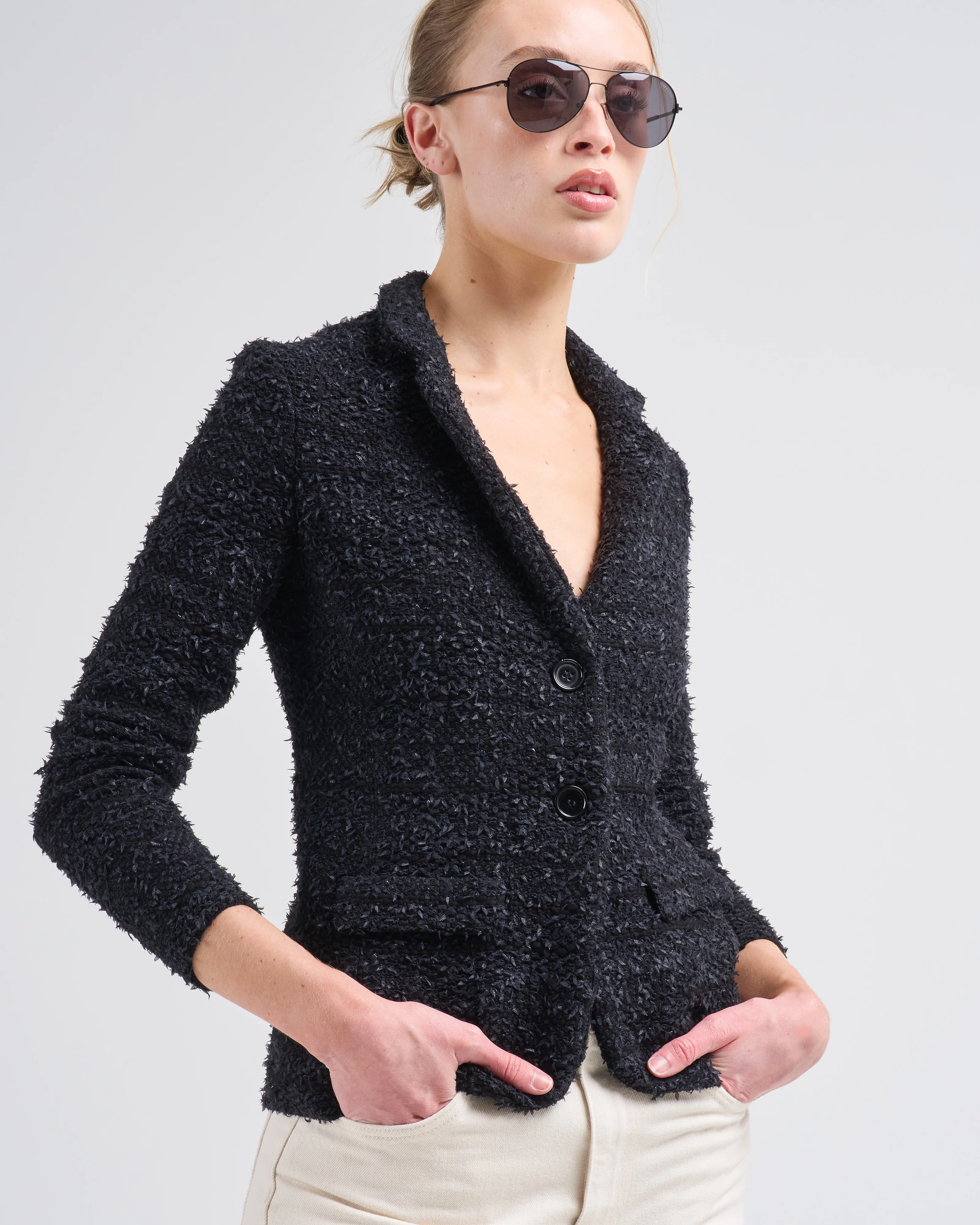 mini blazer tramato - Image 4
