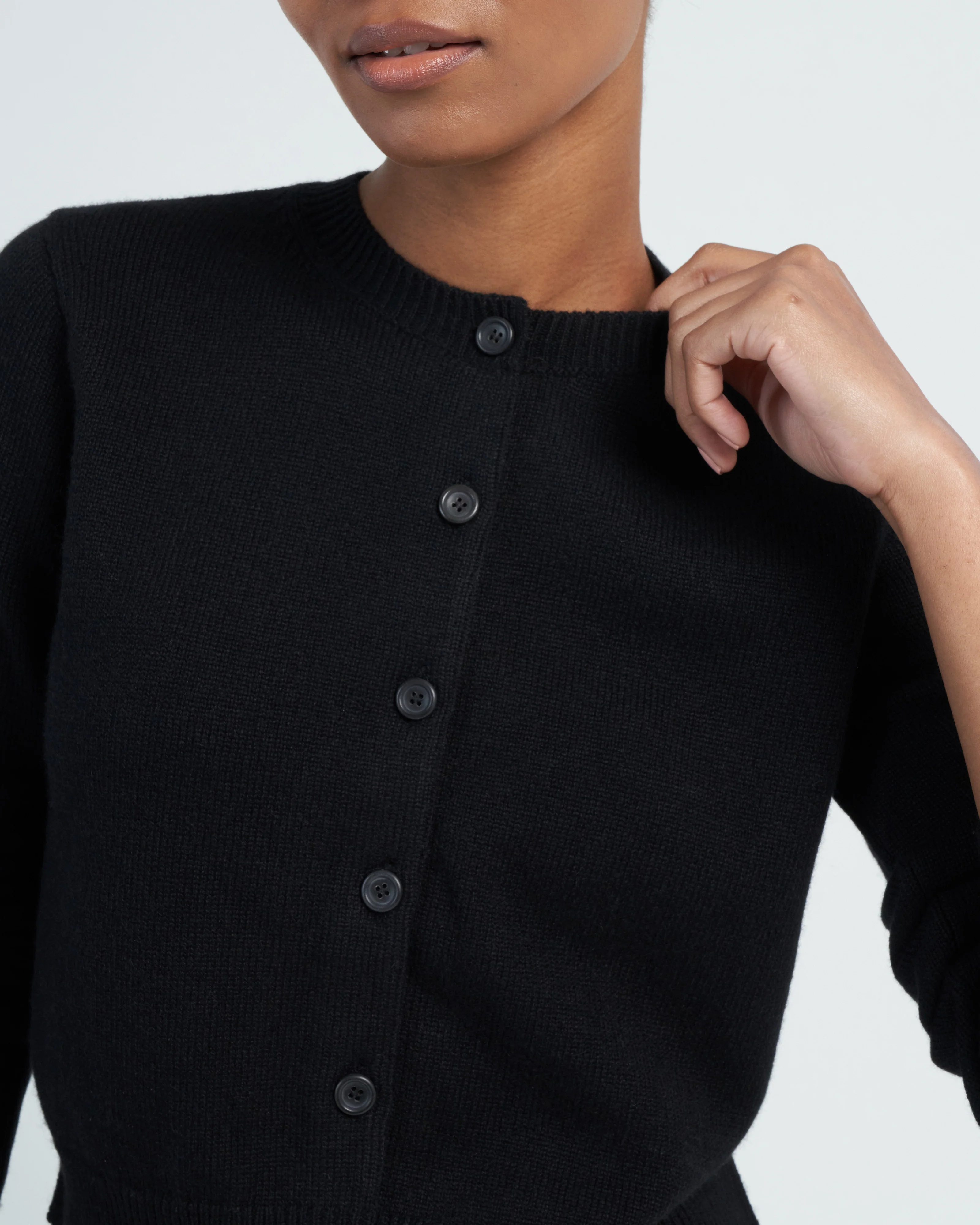 mini cardigan - black - Image 4