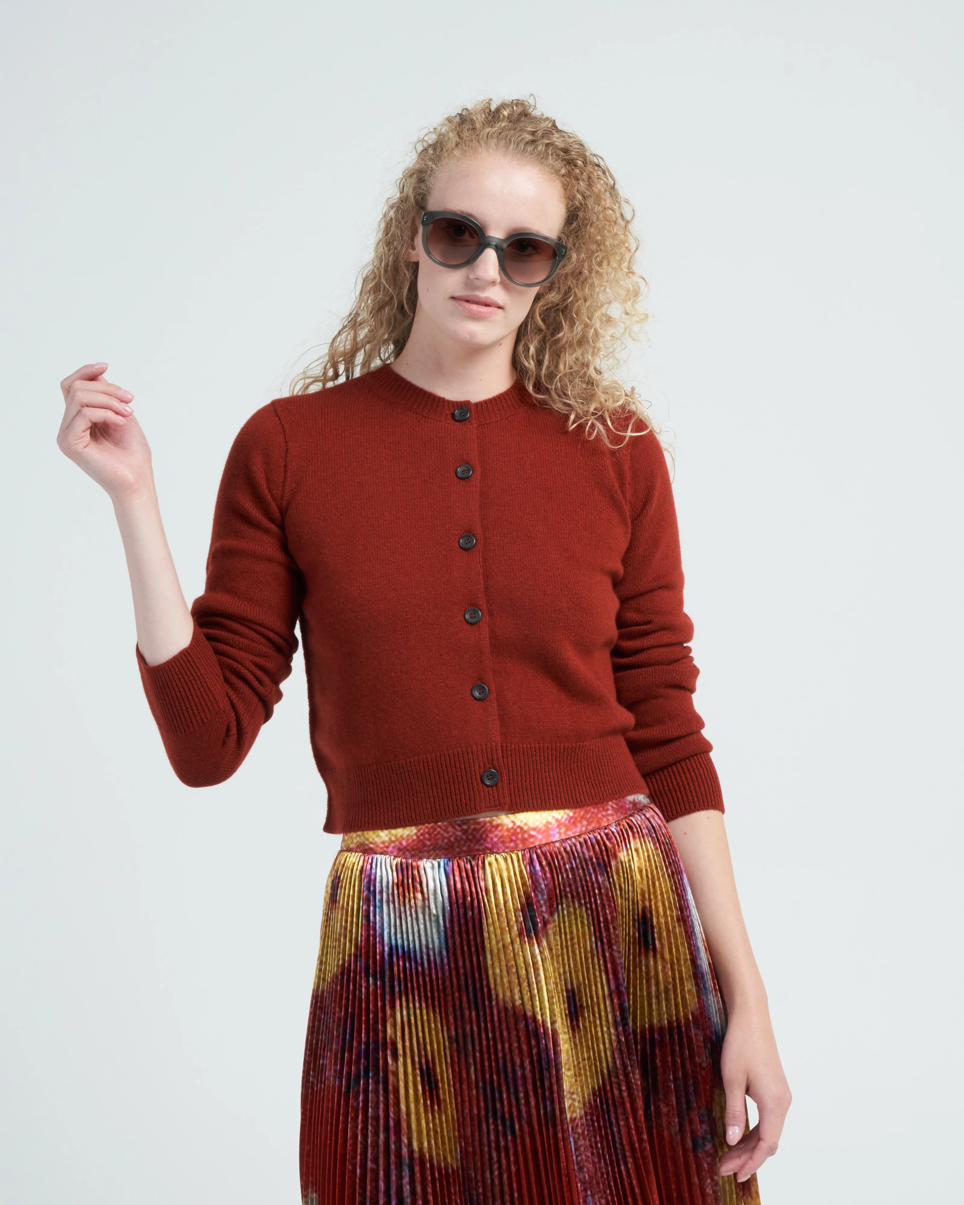 mini cardigan - harissa - Image 2