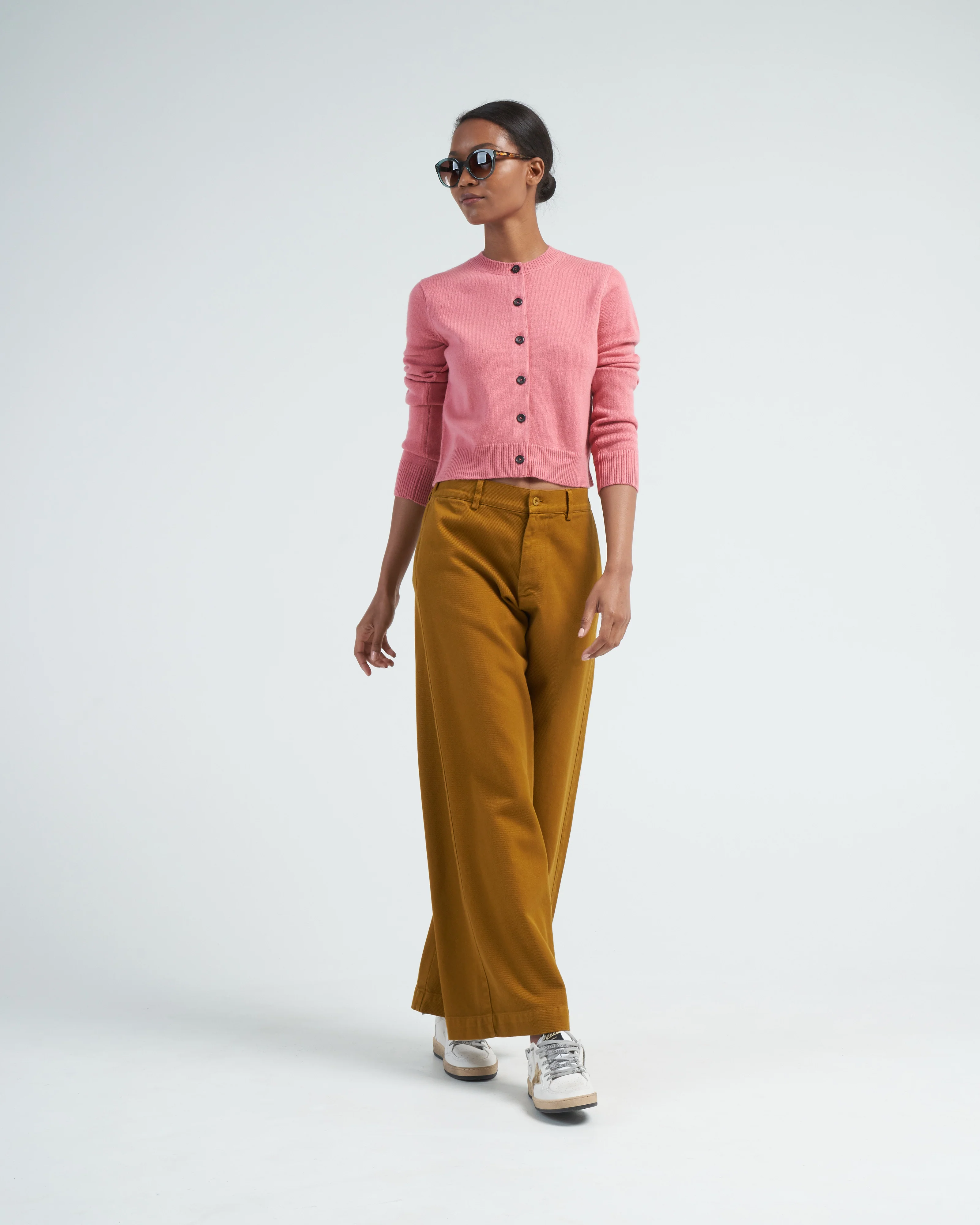 mini cardigan - sand rose - Image 2