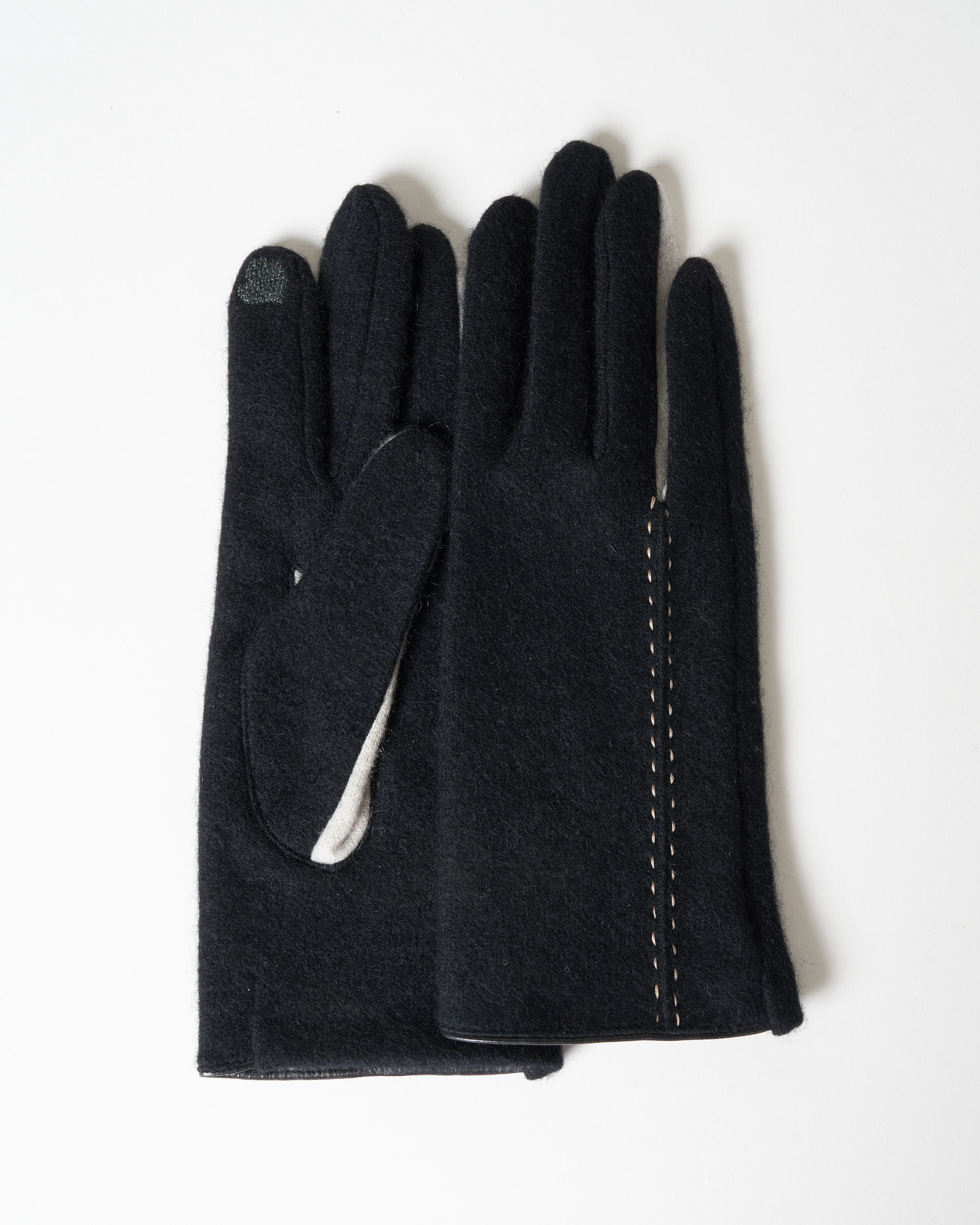 d'annecy cashmere texting gloves - black - Image 2