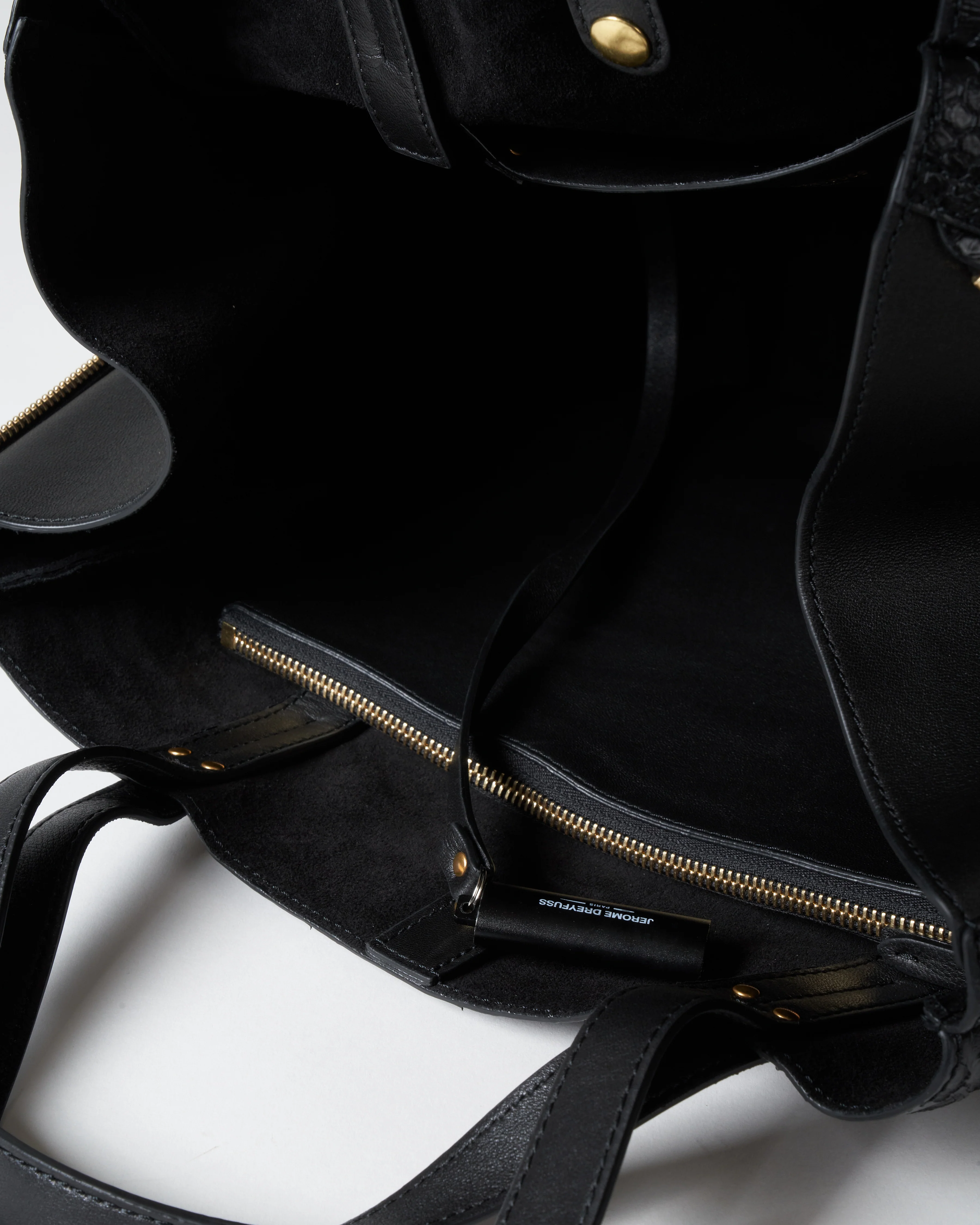 large georges tote - noir python - Image 5