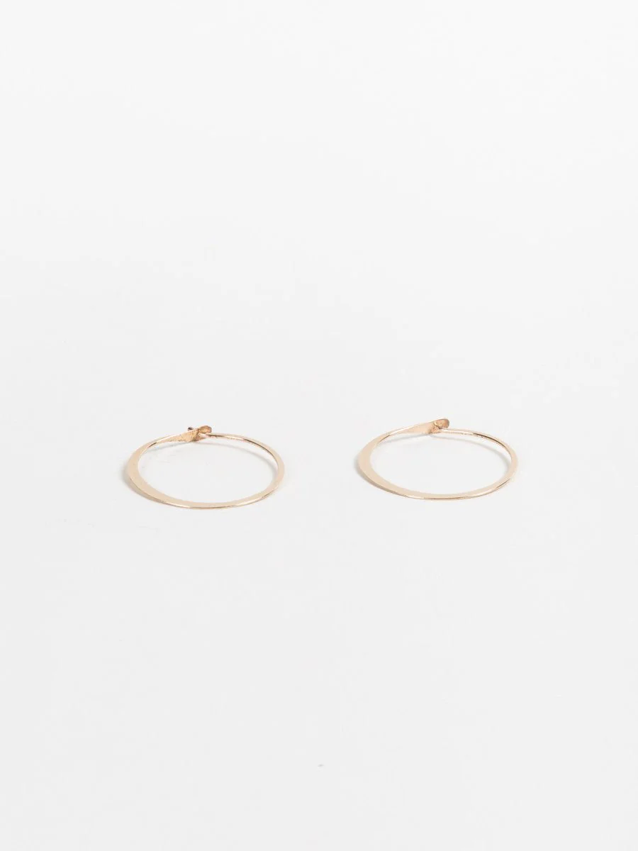gold hoops - large - Image 2