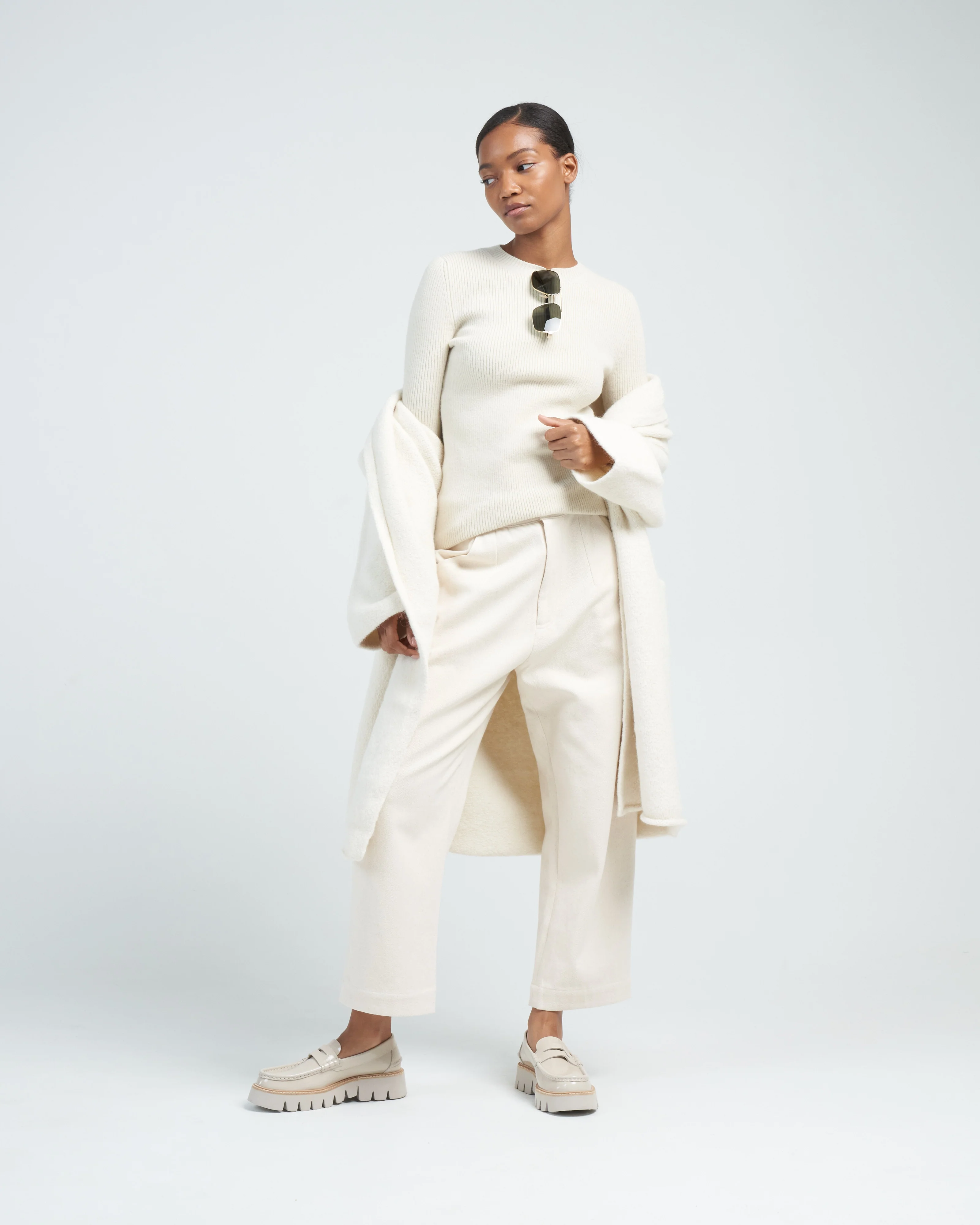 capote coat - raw white - Image 2