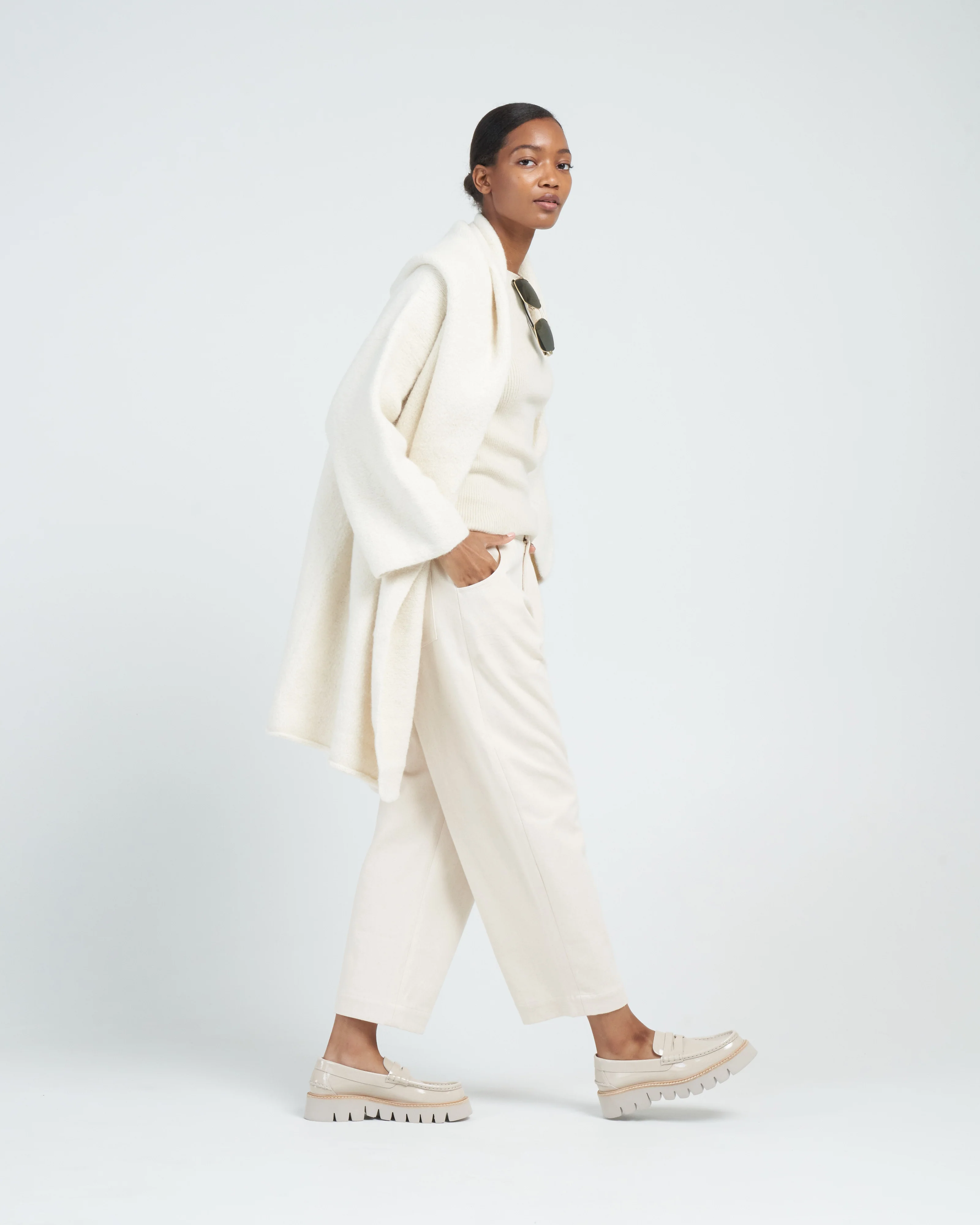 capote coat - raw white - Image 3