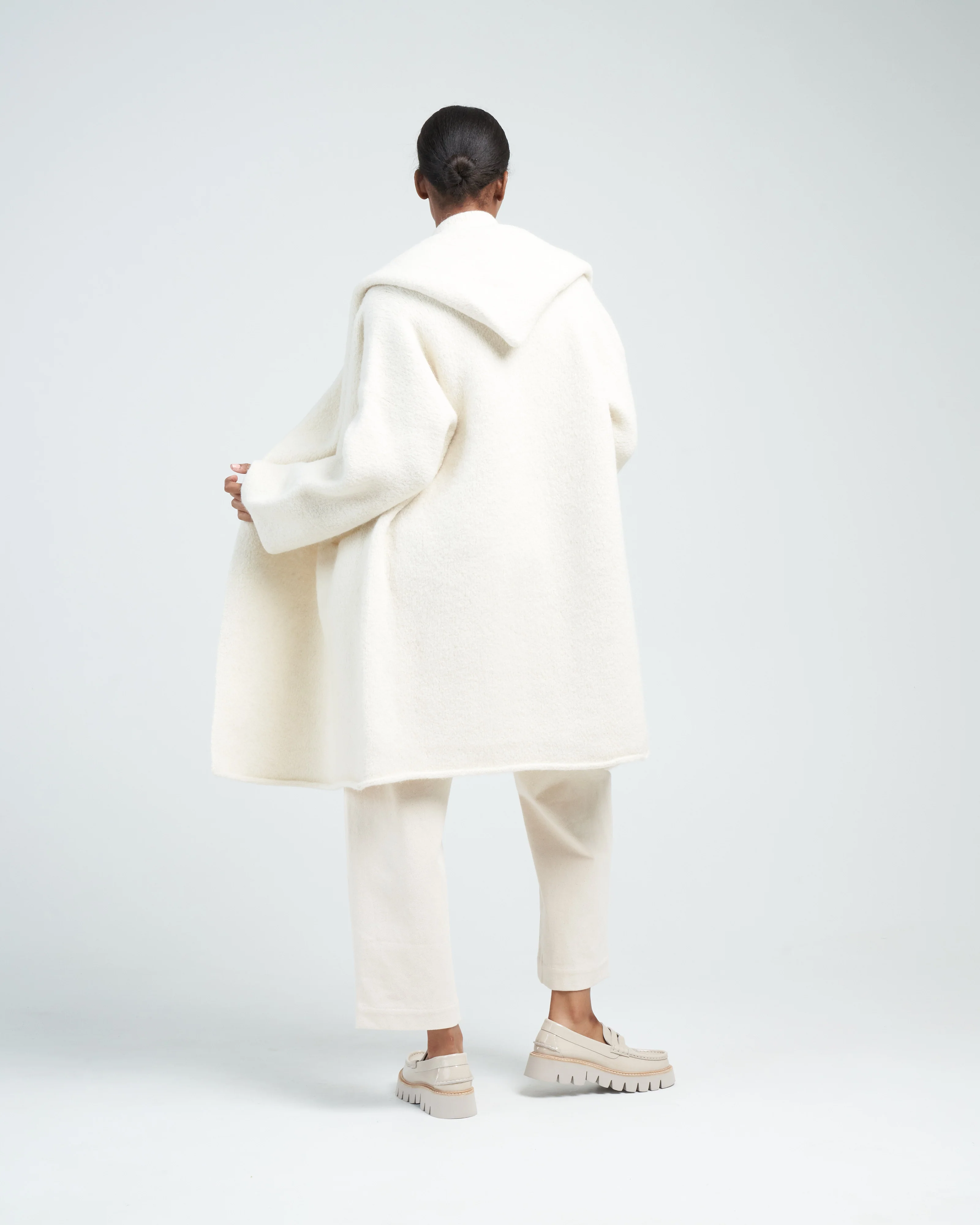 capote coat - raw white - Image 4