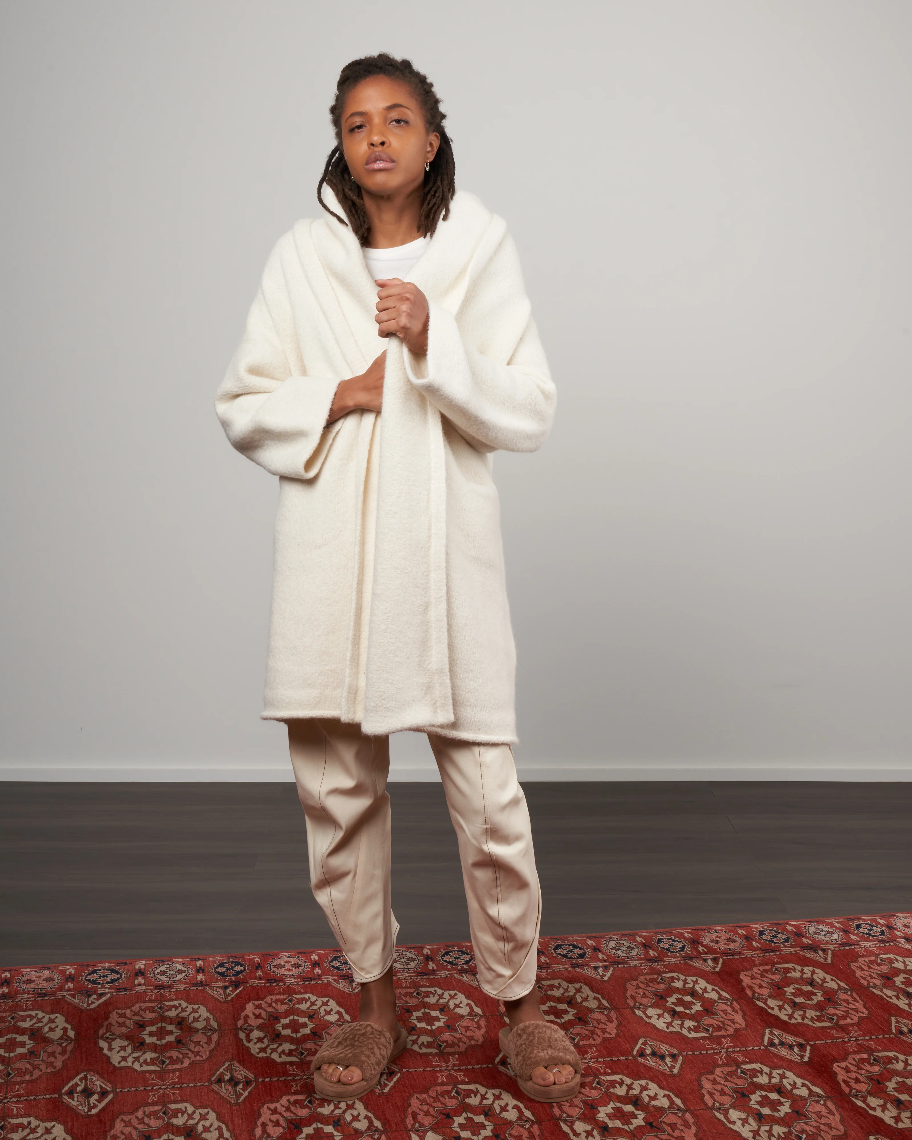 capote coat - white - Image 2