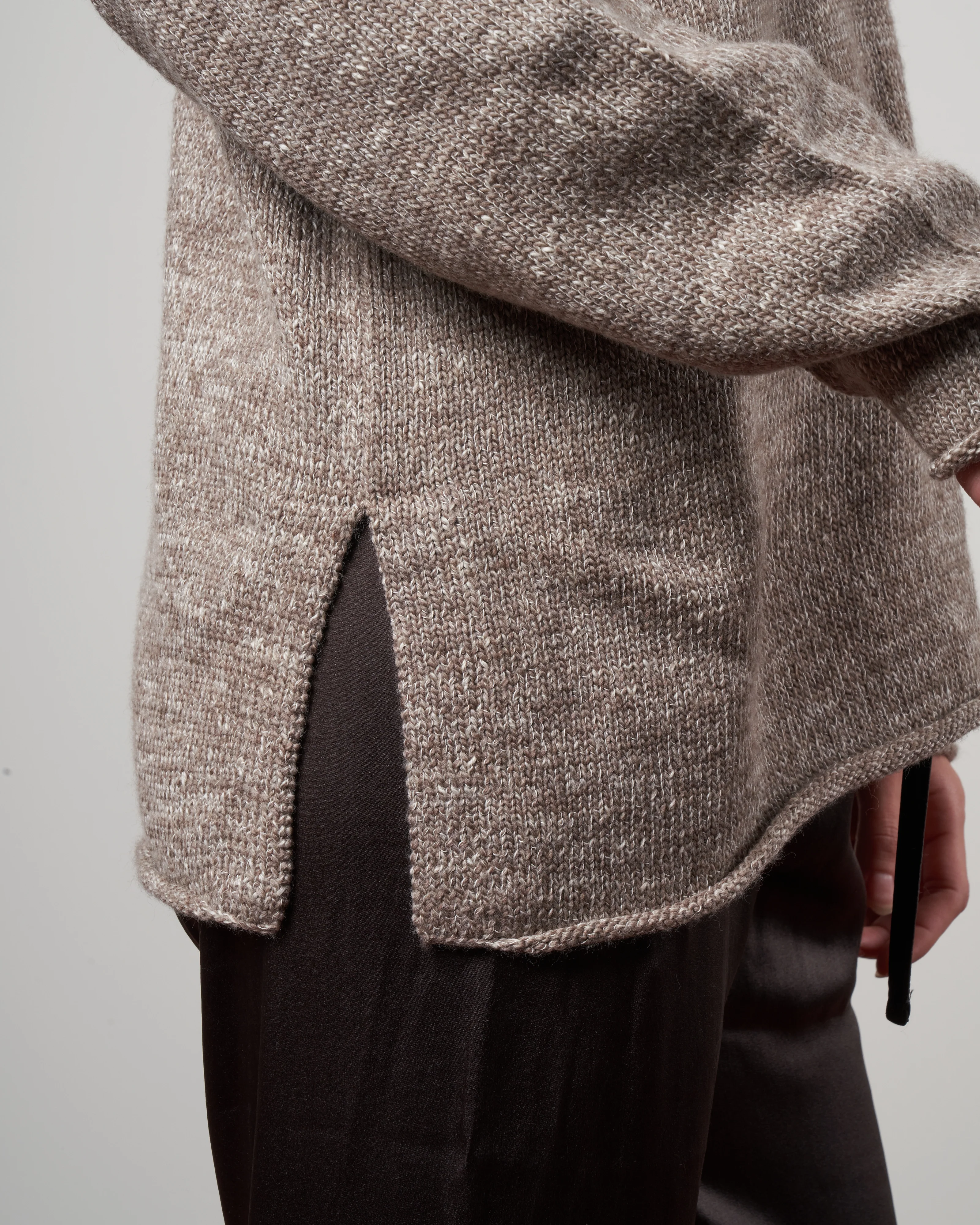 collar pullover - walnut slub - Image 5
