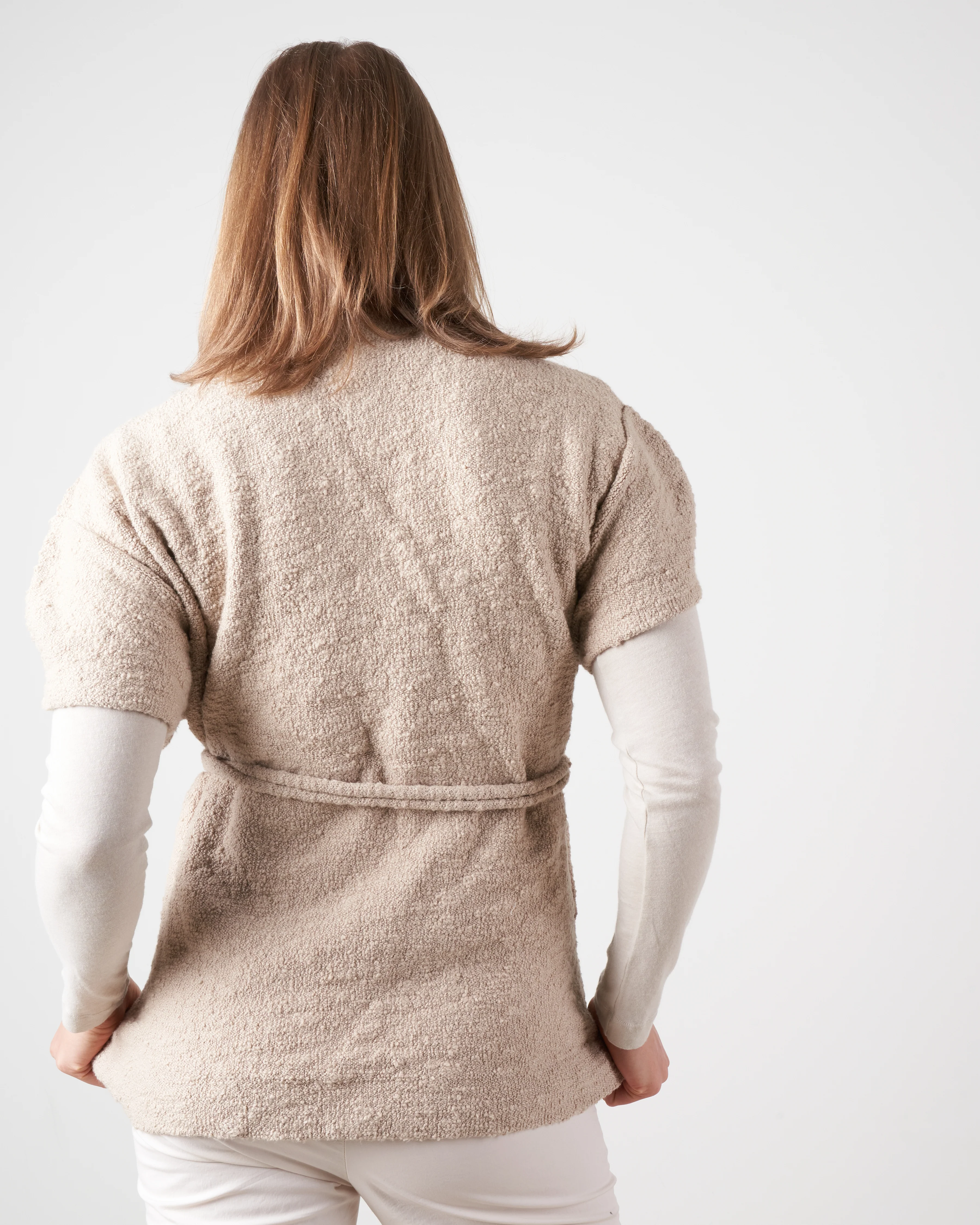 curve vest - greige - Image 3