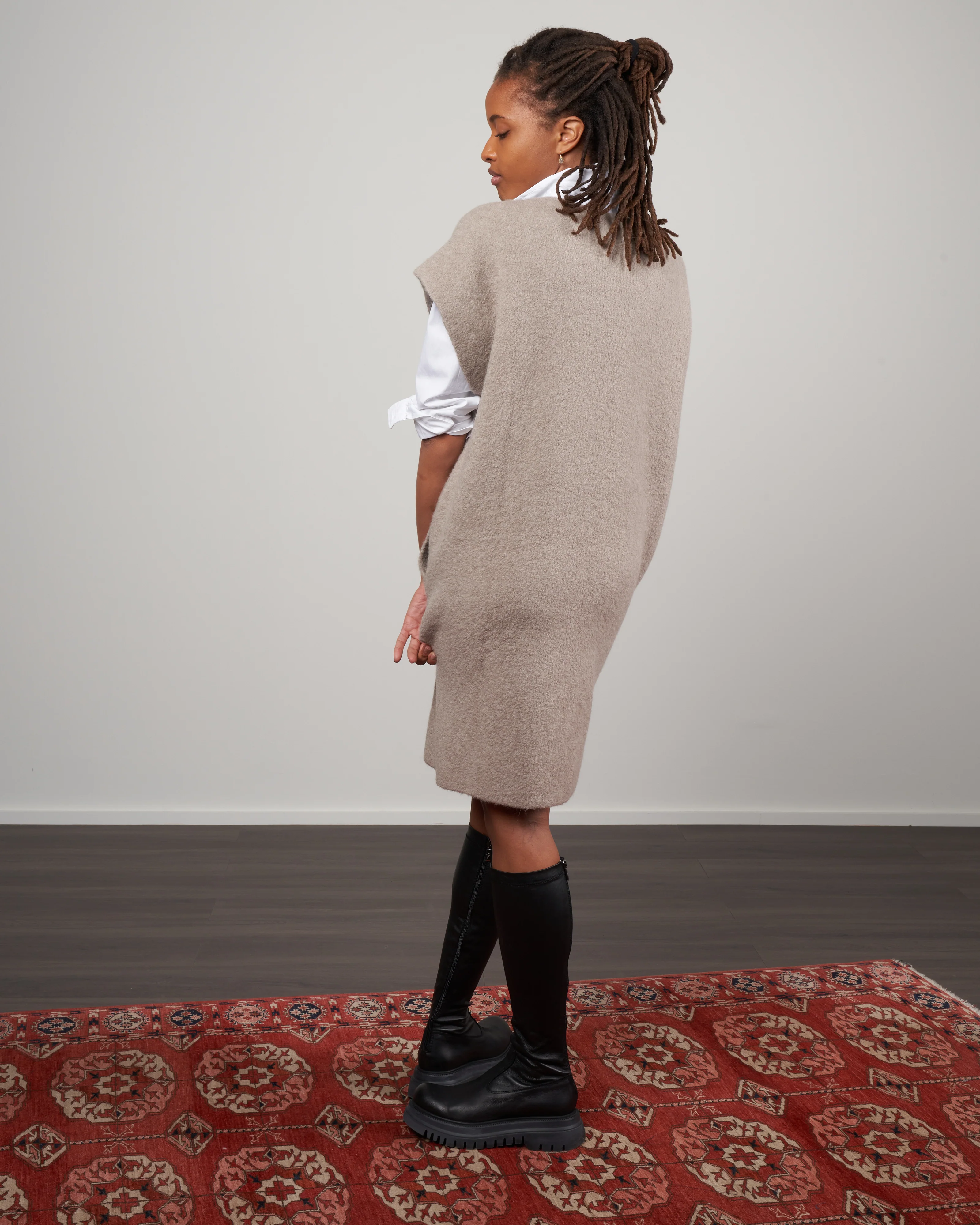double face tunic - clay - Image 2