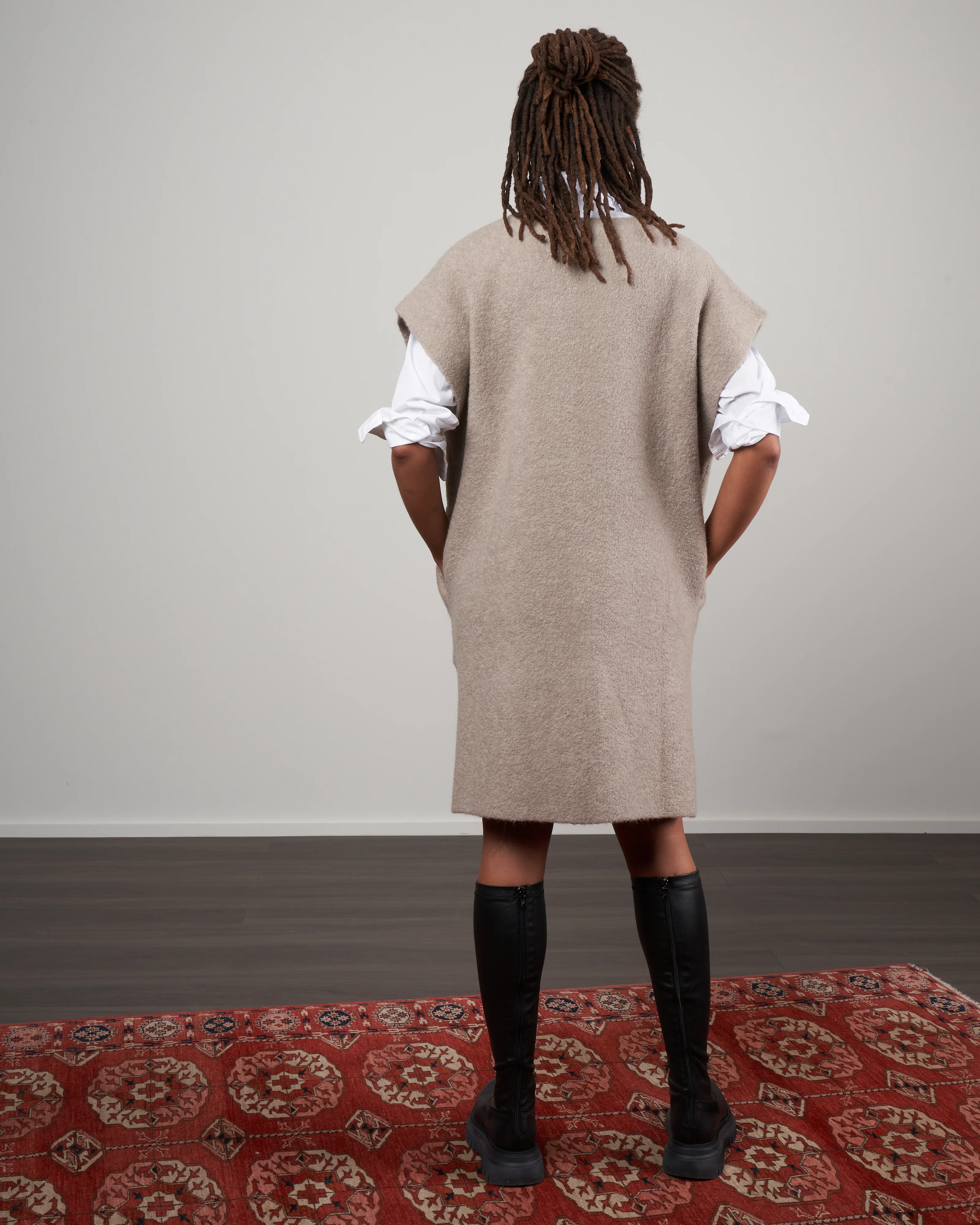 double face tunic - clay - Image 3