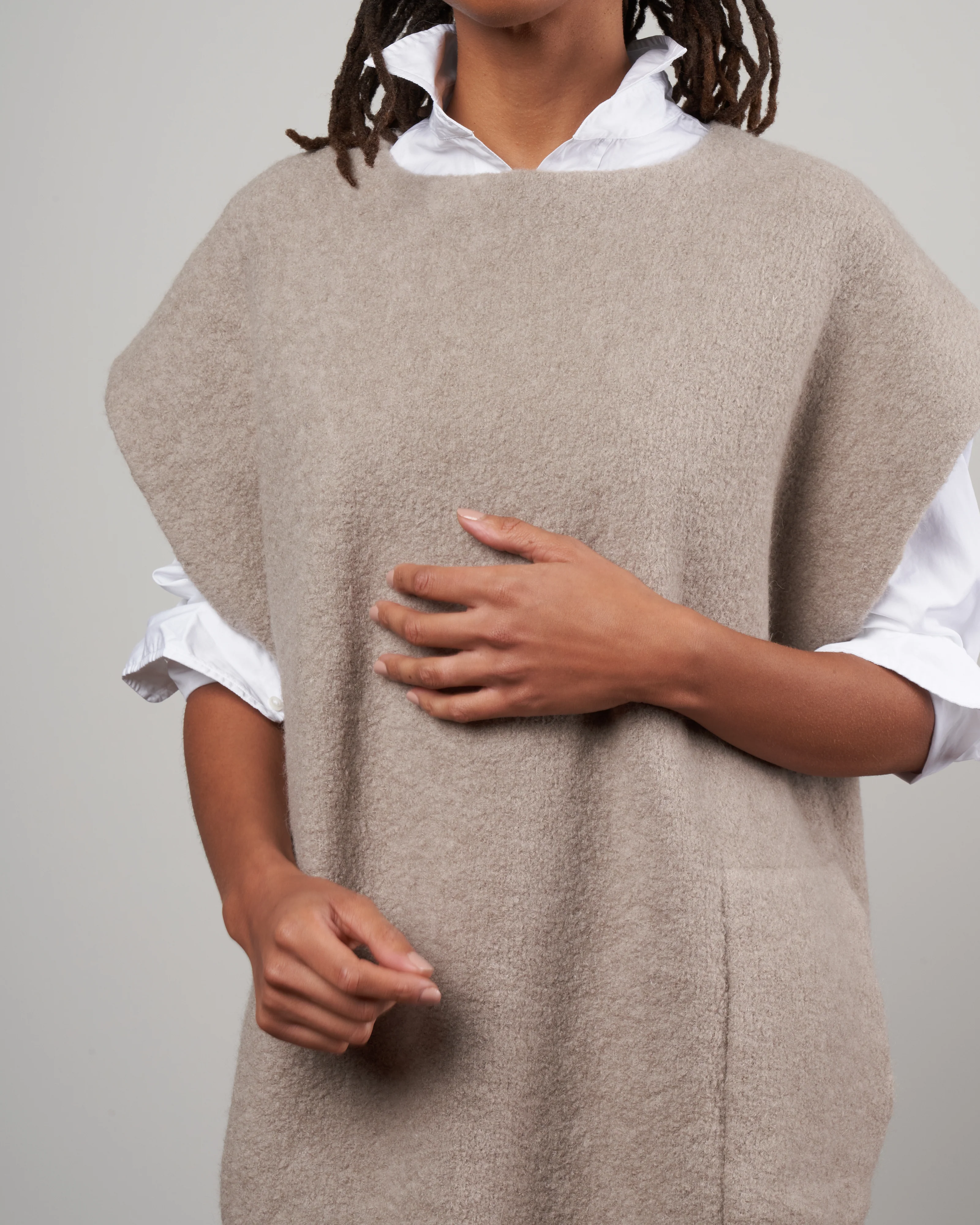 double face tunic - clay - Image 4