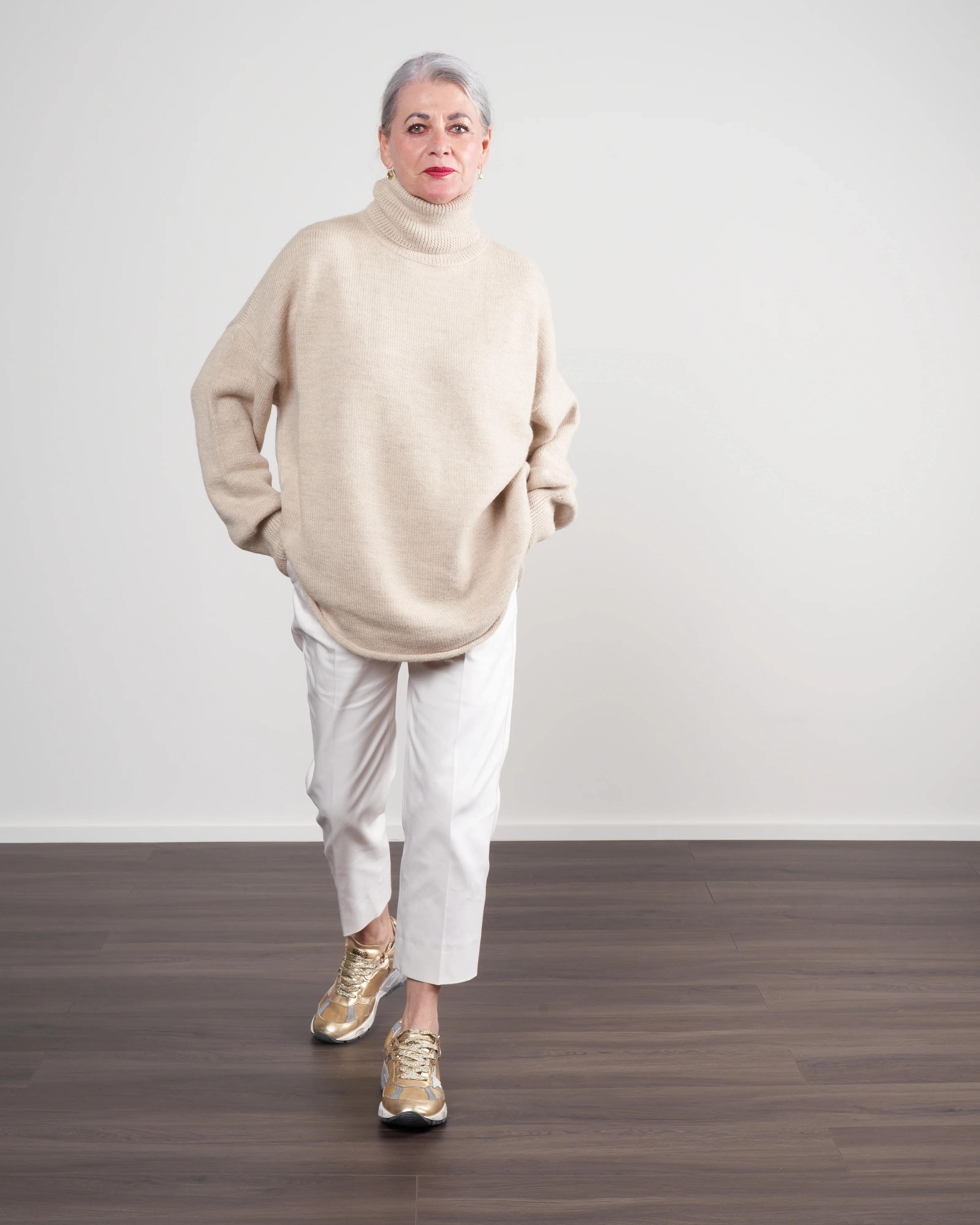 dovetail turtleneck sweater - ecru - Image 2
