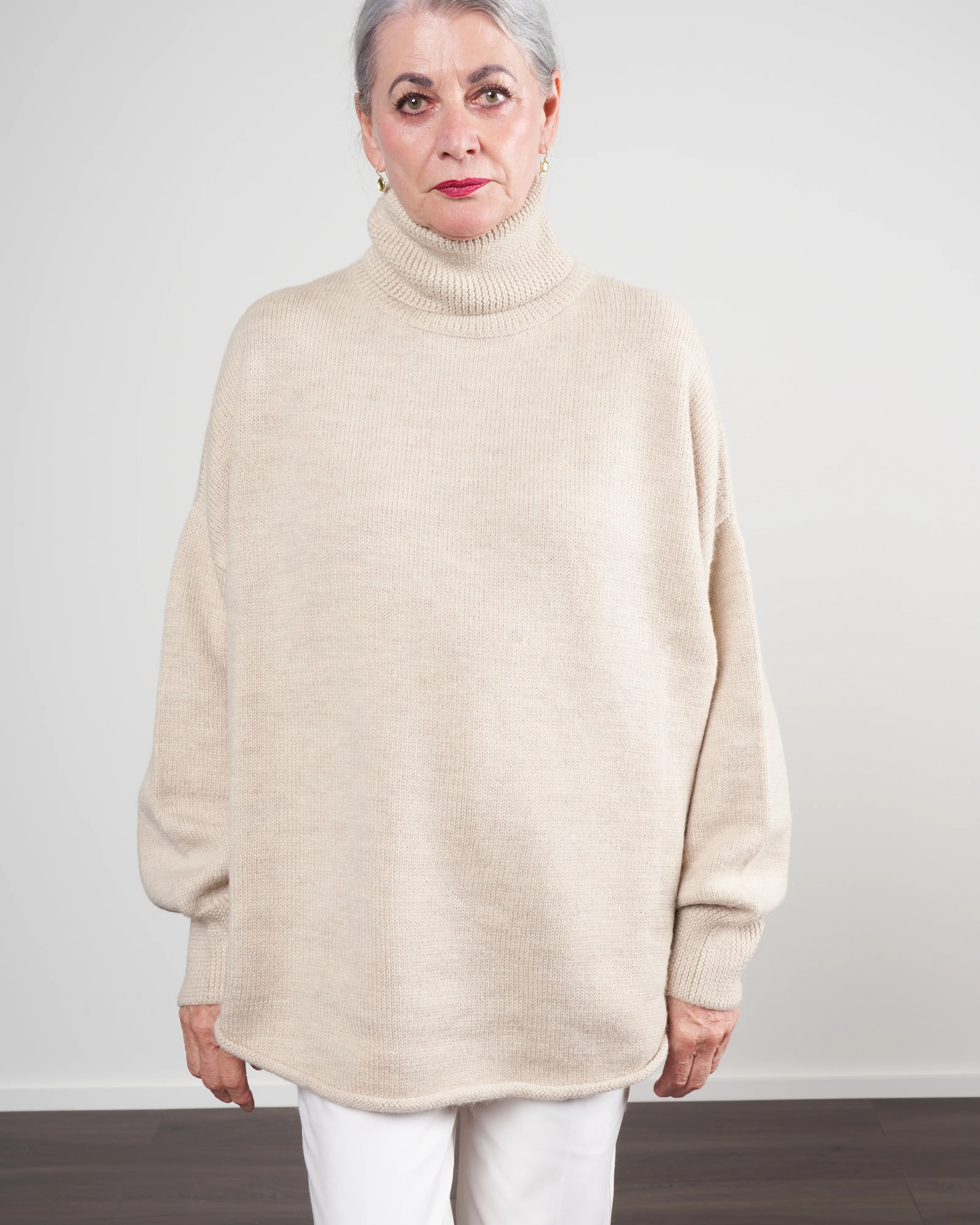 dovetail turtleneck sweater - ecru - Image 3