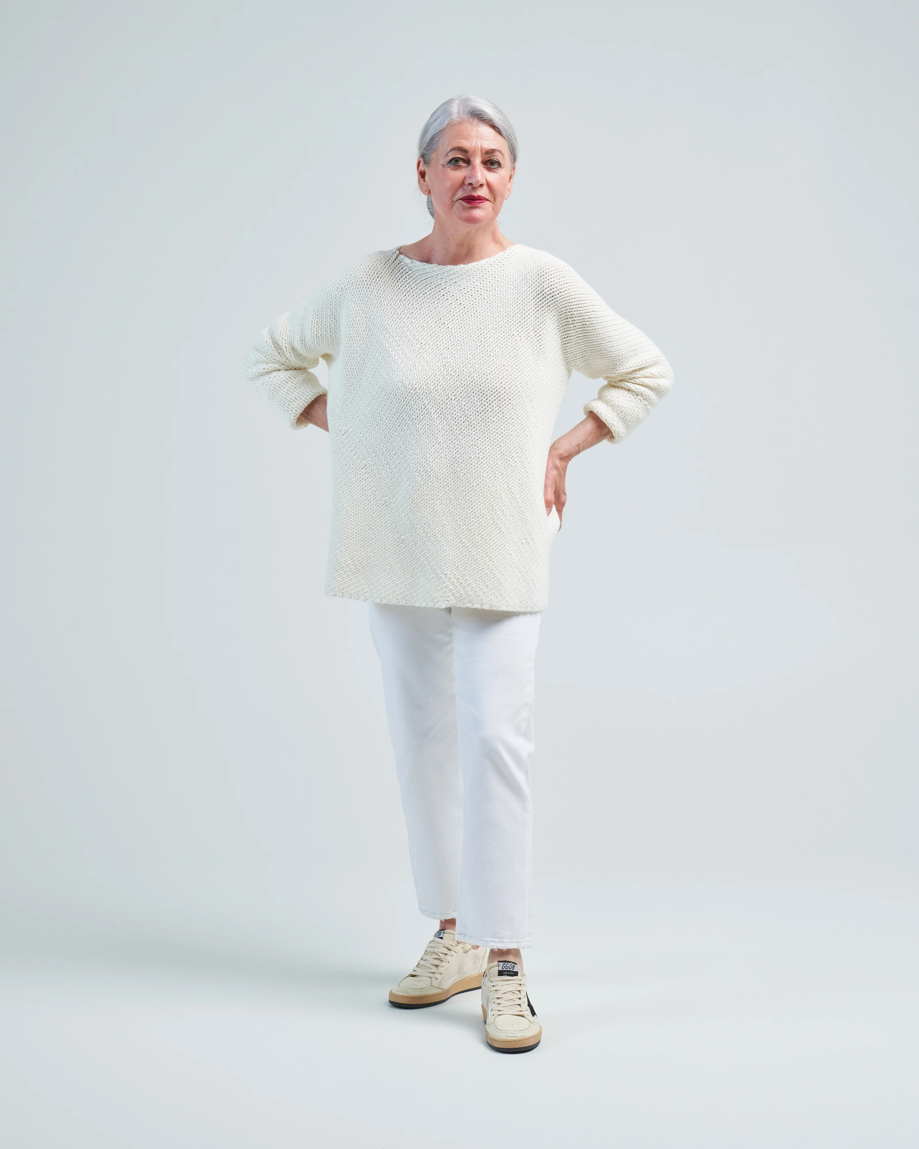 handknit bias pullover - Image 2