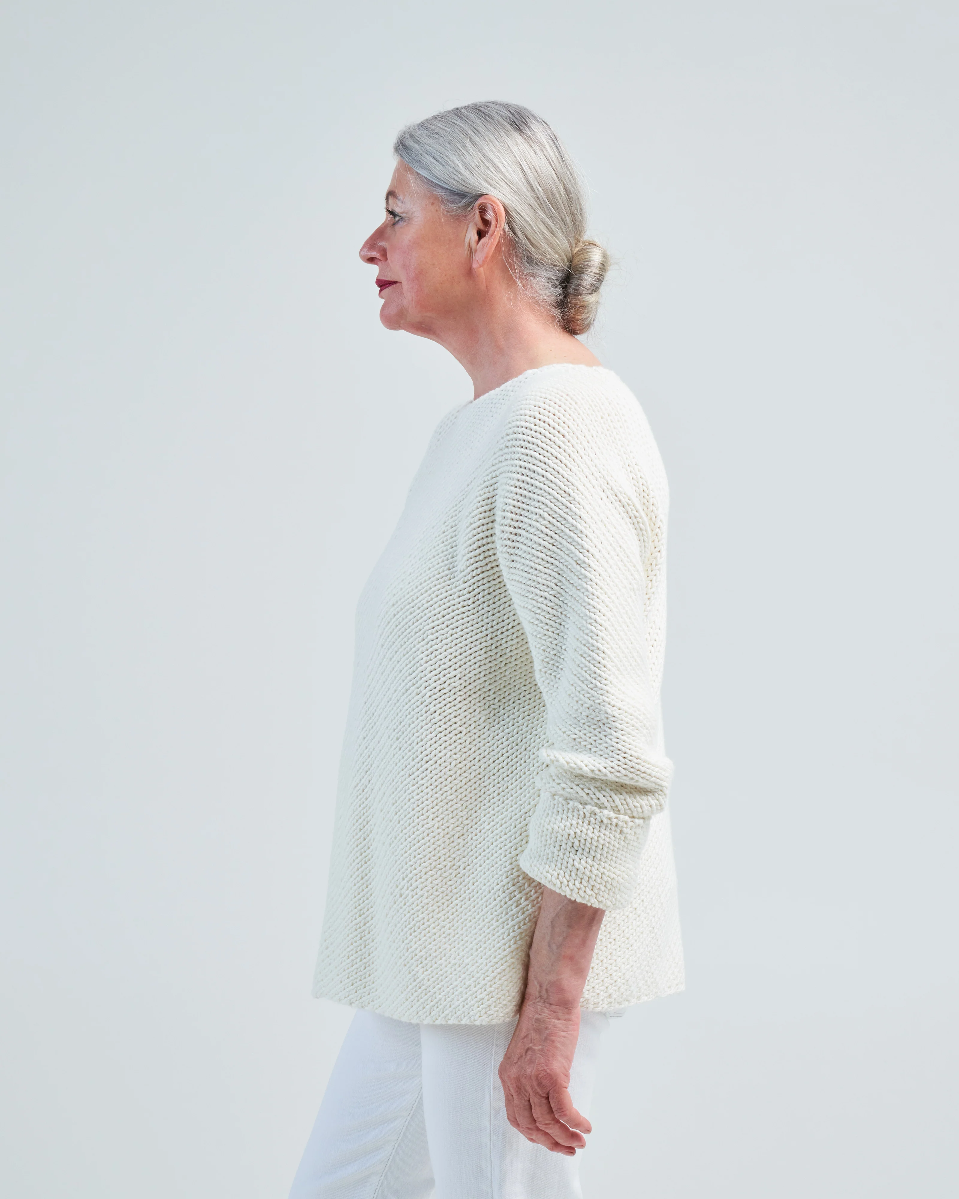 handknit bias pullover - Image 3