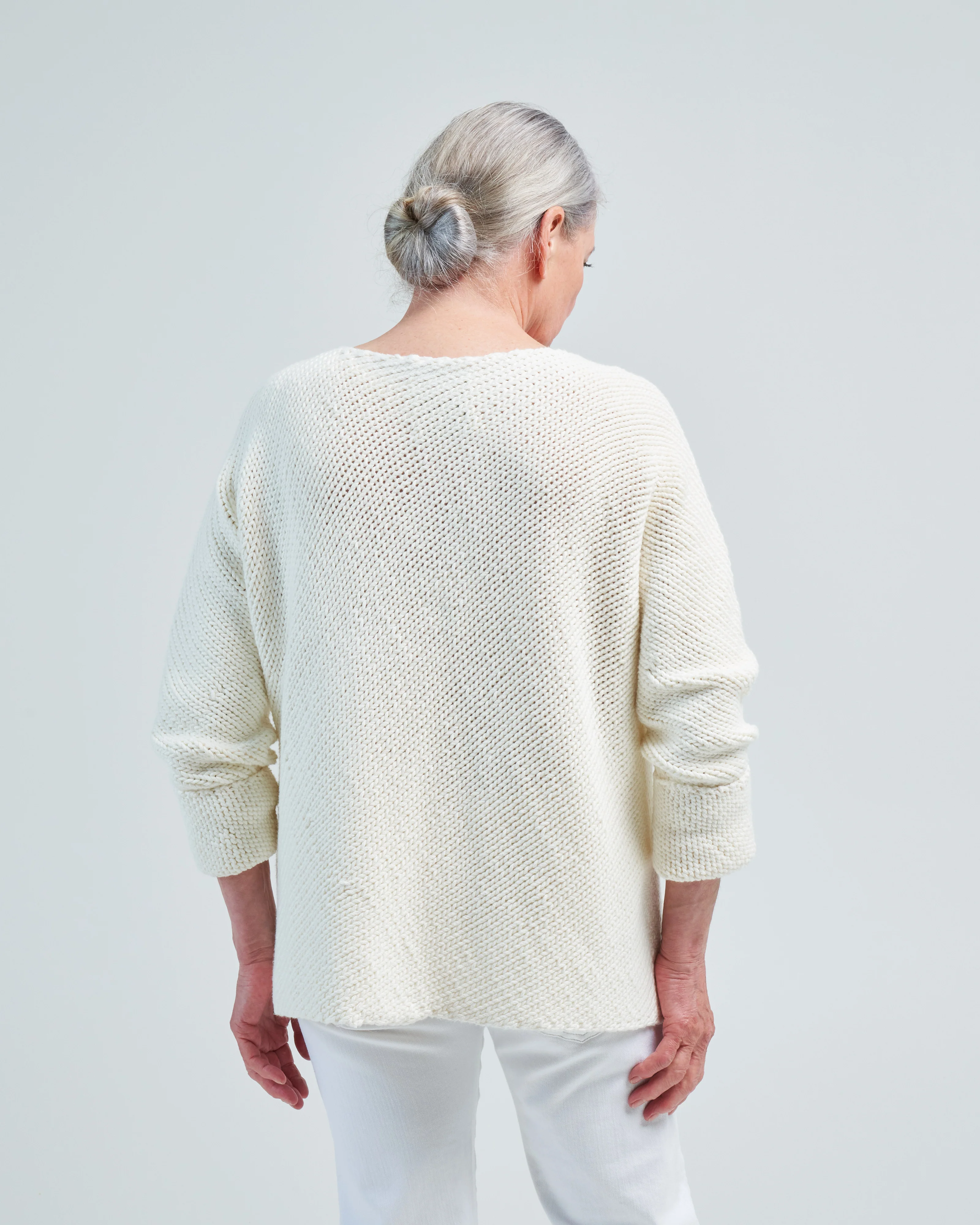 handknit bias pullover - Image 4
