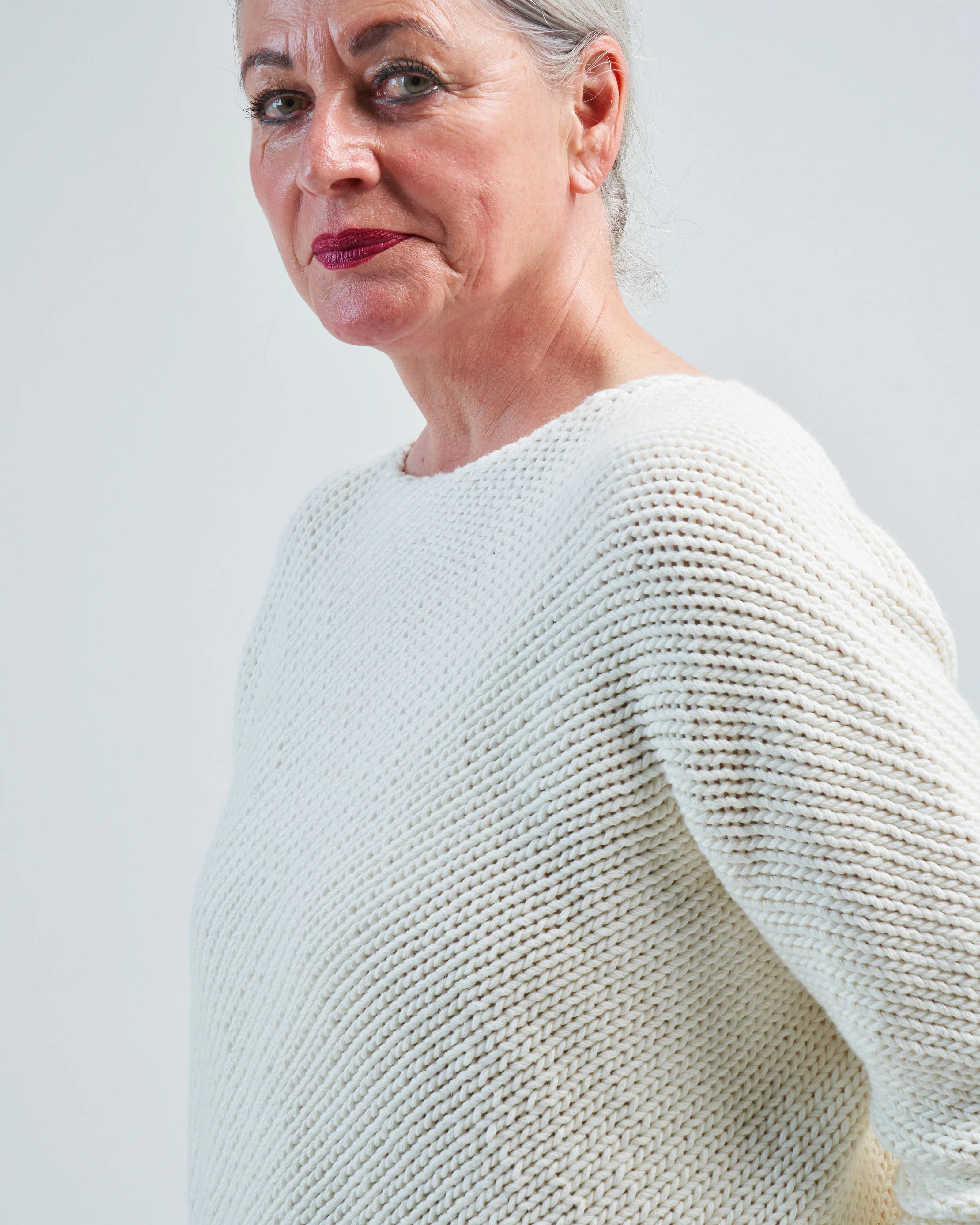 handknit bias pullover - Image 5