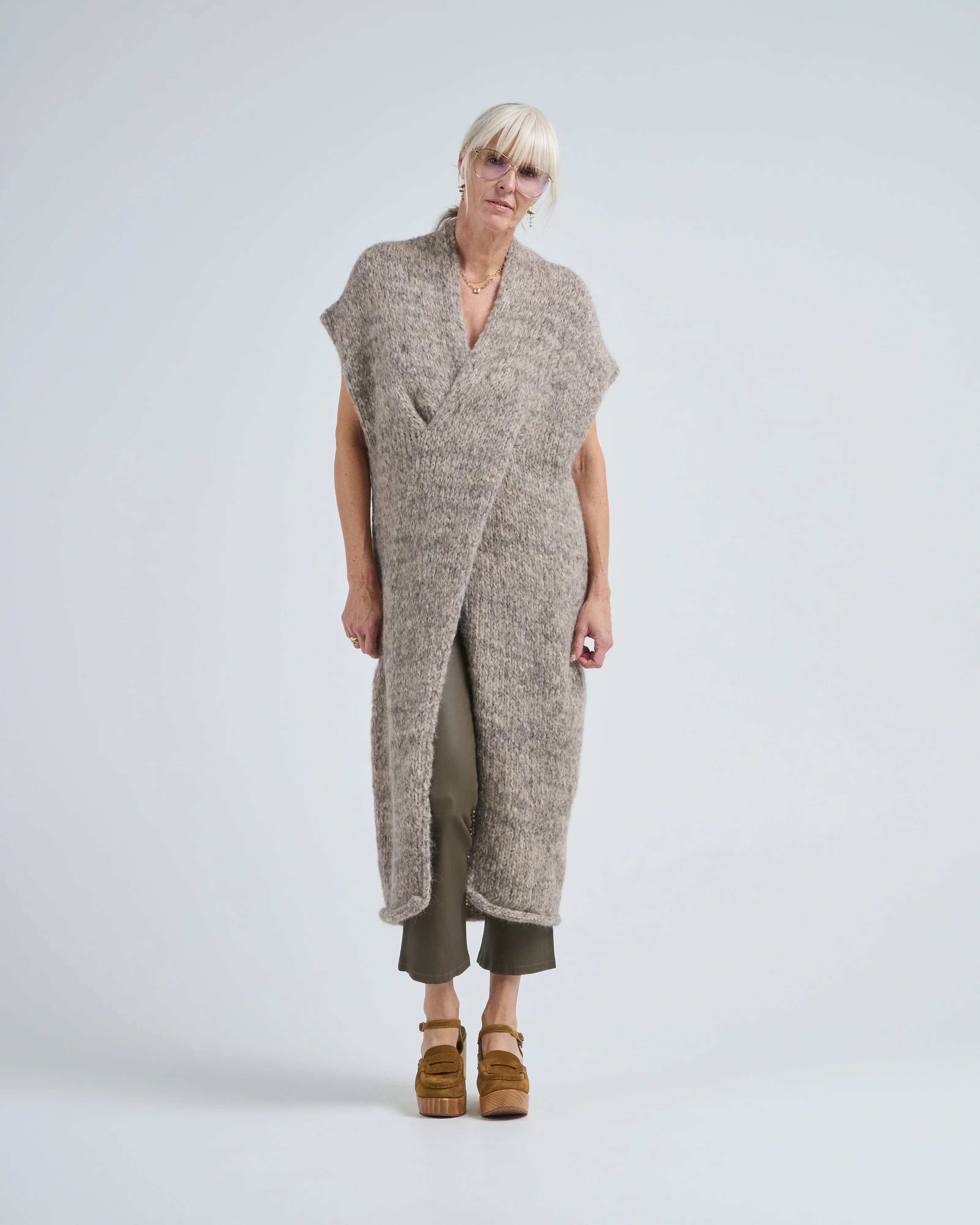 handknit big cable dress - Image 3