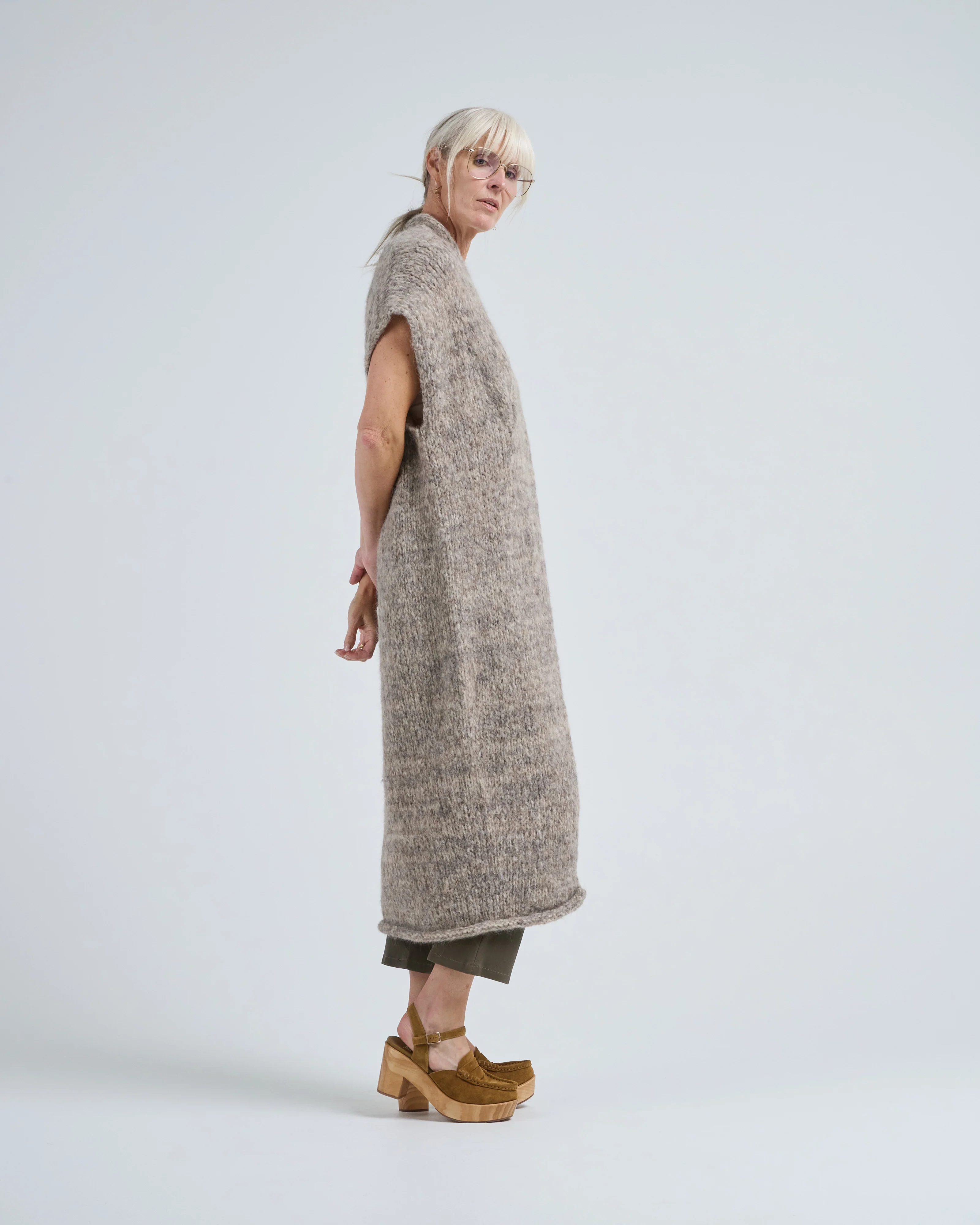 handknit big cable dress - Image 4