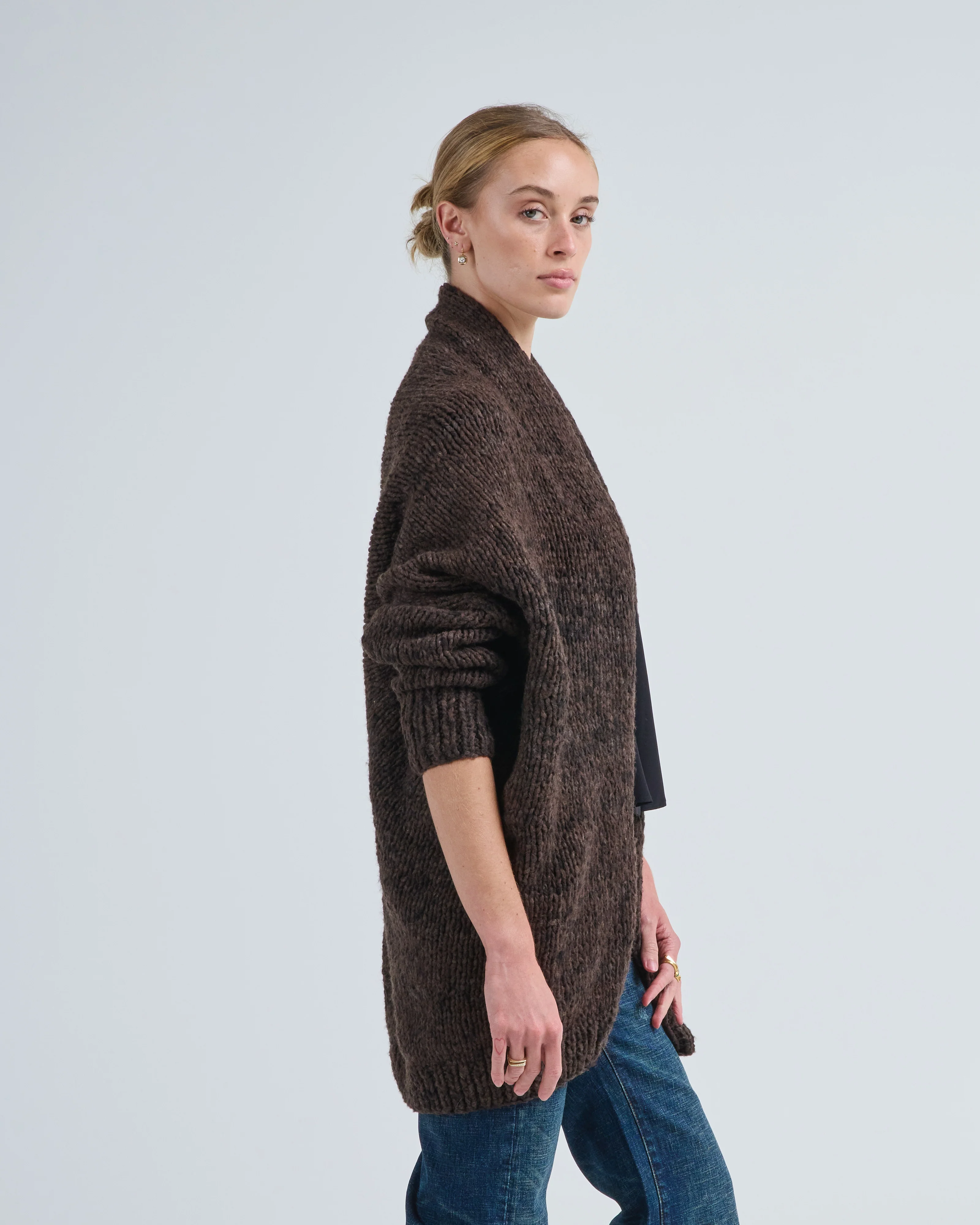 handknit paint l/s cocoon - Image 4