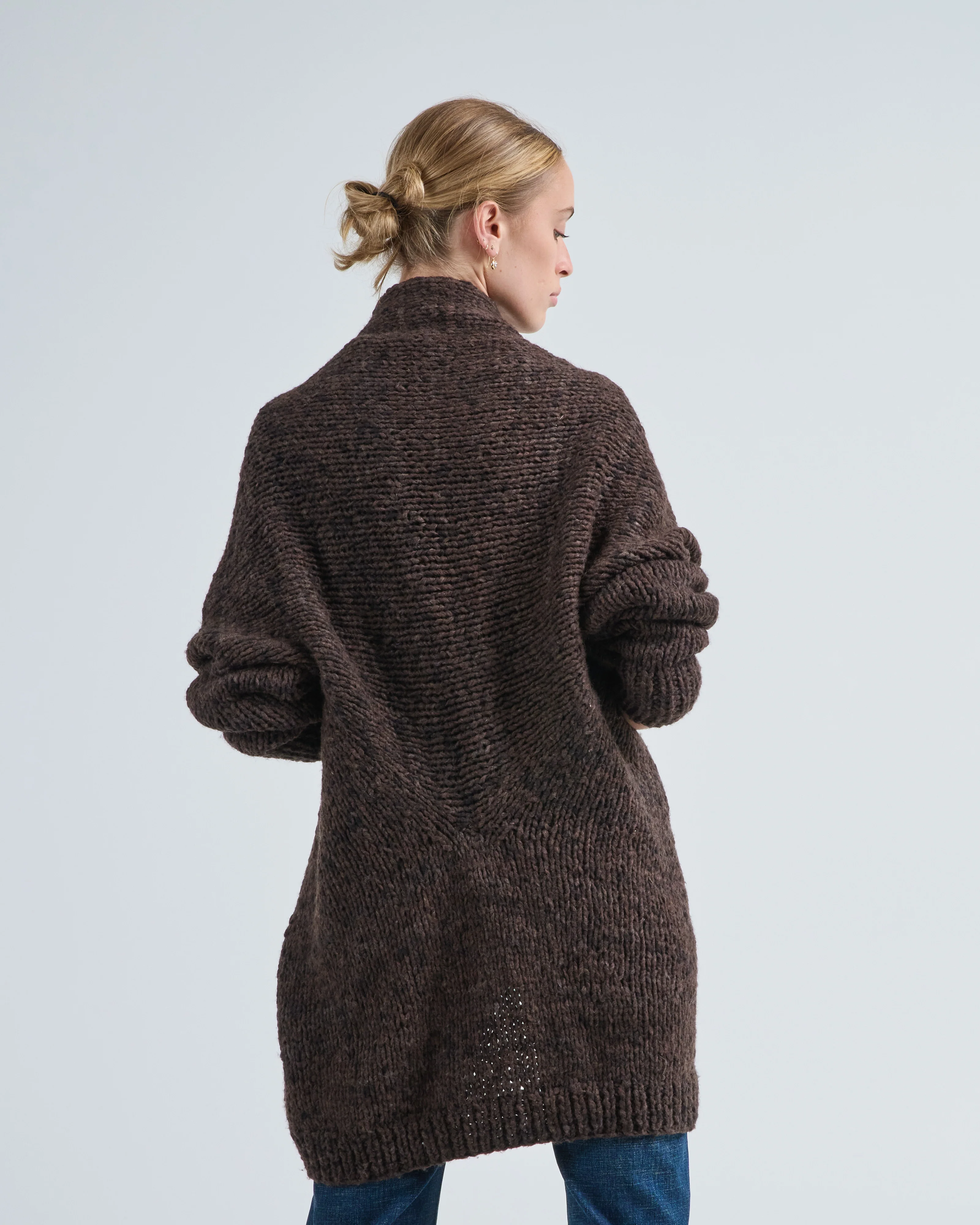 handknit paint l/s cocoon - Image 5