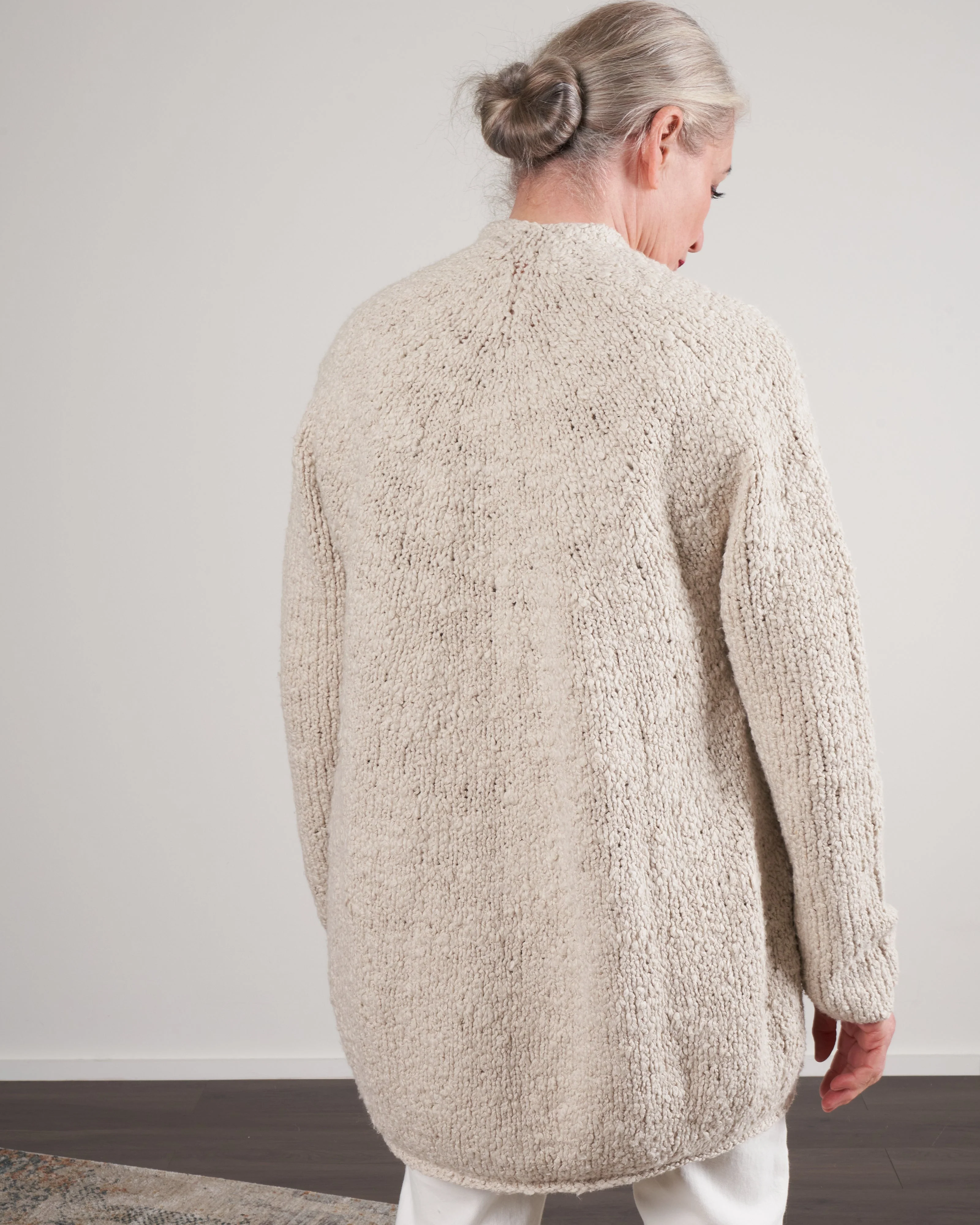 handknit yoke cardigan - air - Image 2