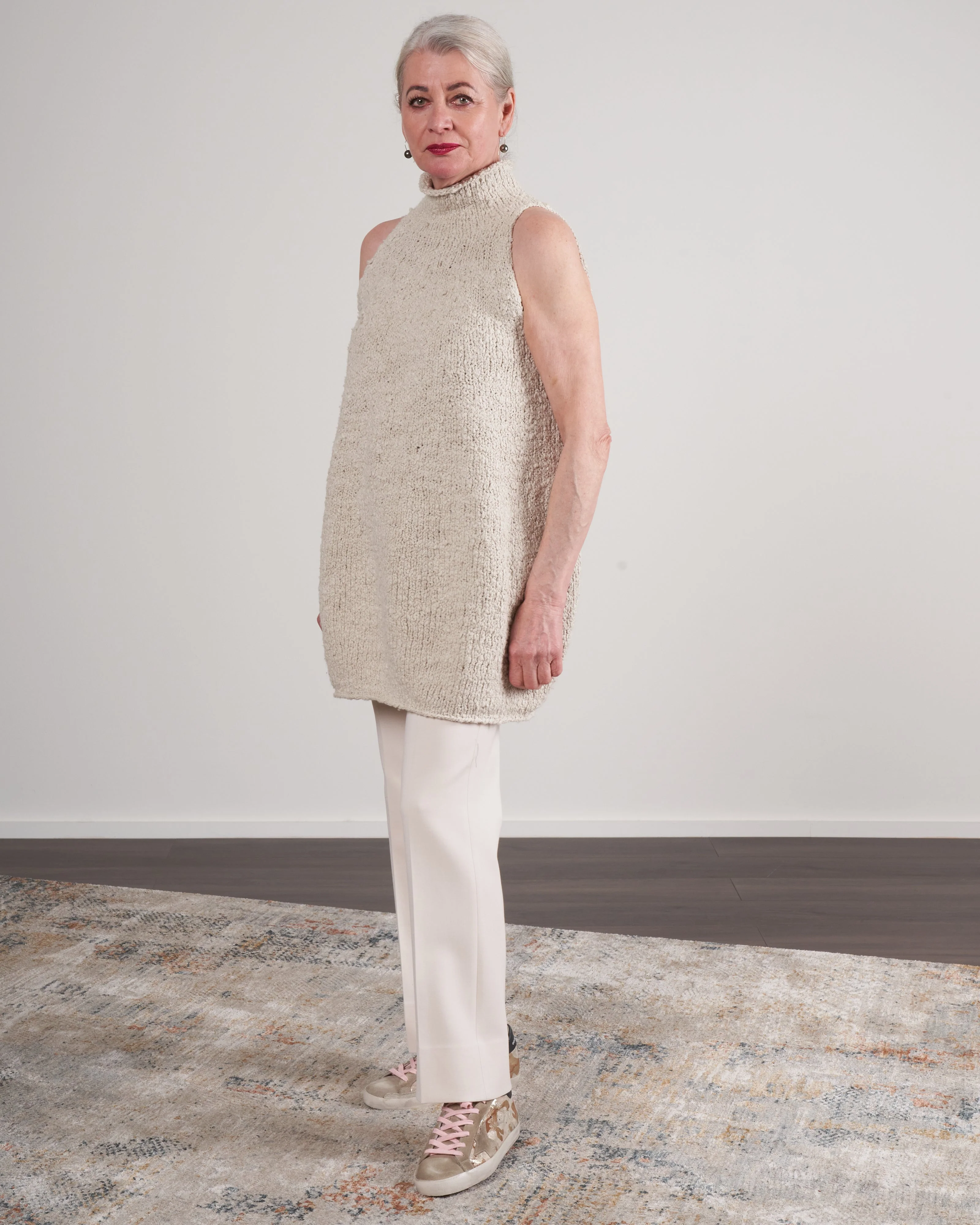 handknit yoke shell - air - Image 2