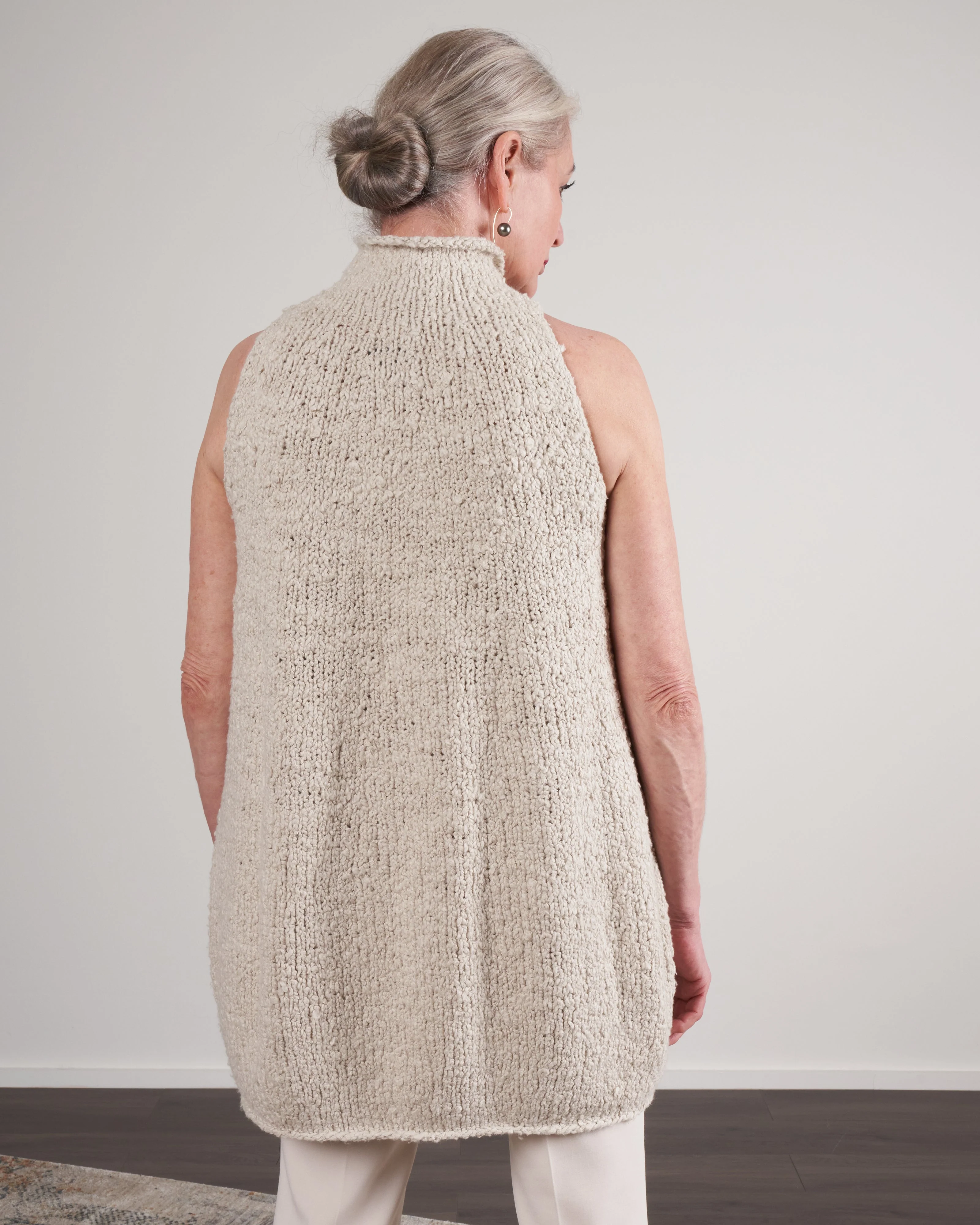 handknit yoke shell - air - Image 4