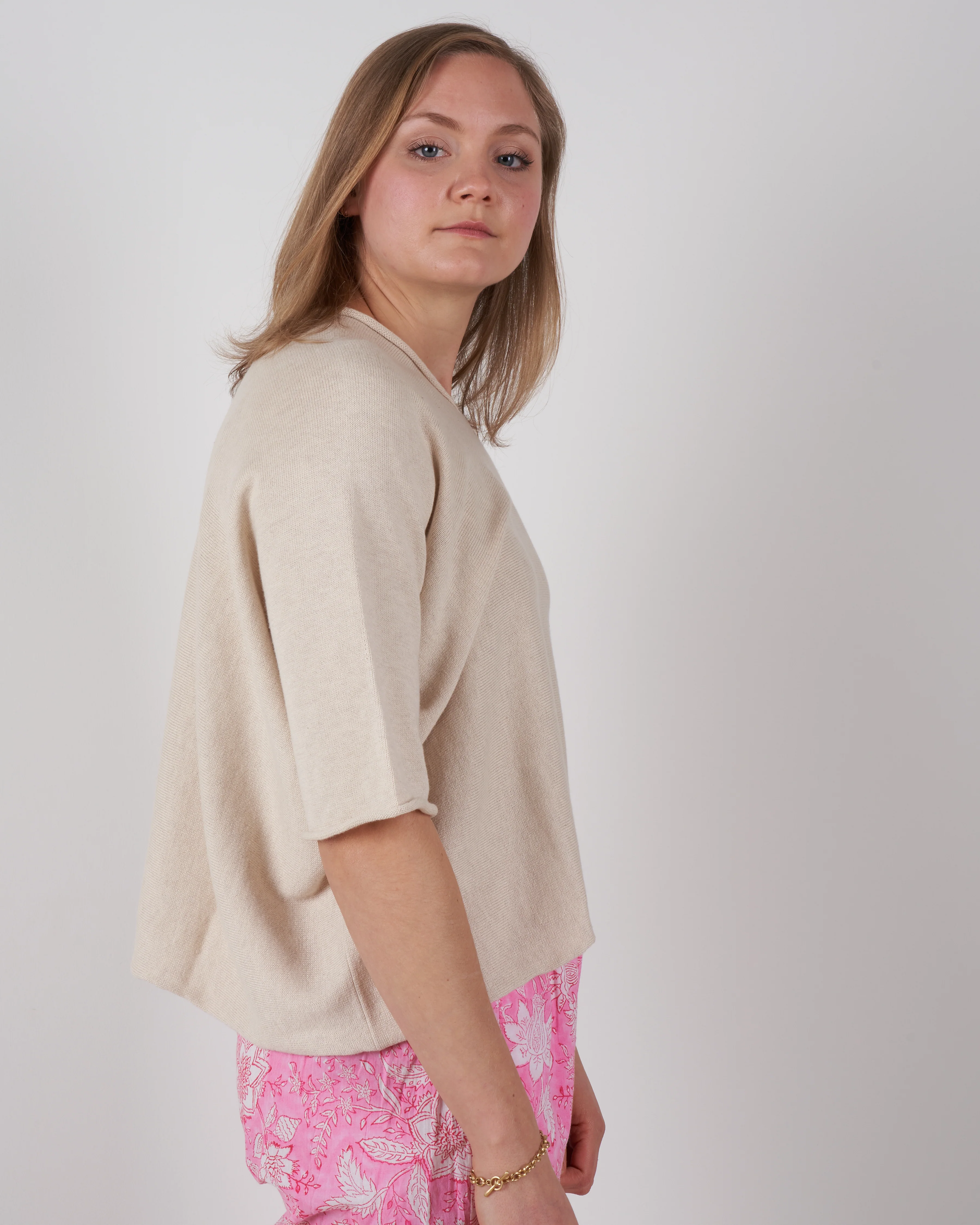 horizontal huipil - ecru marl - Image 5