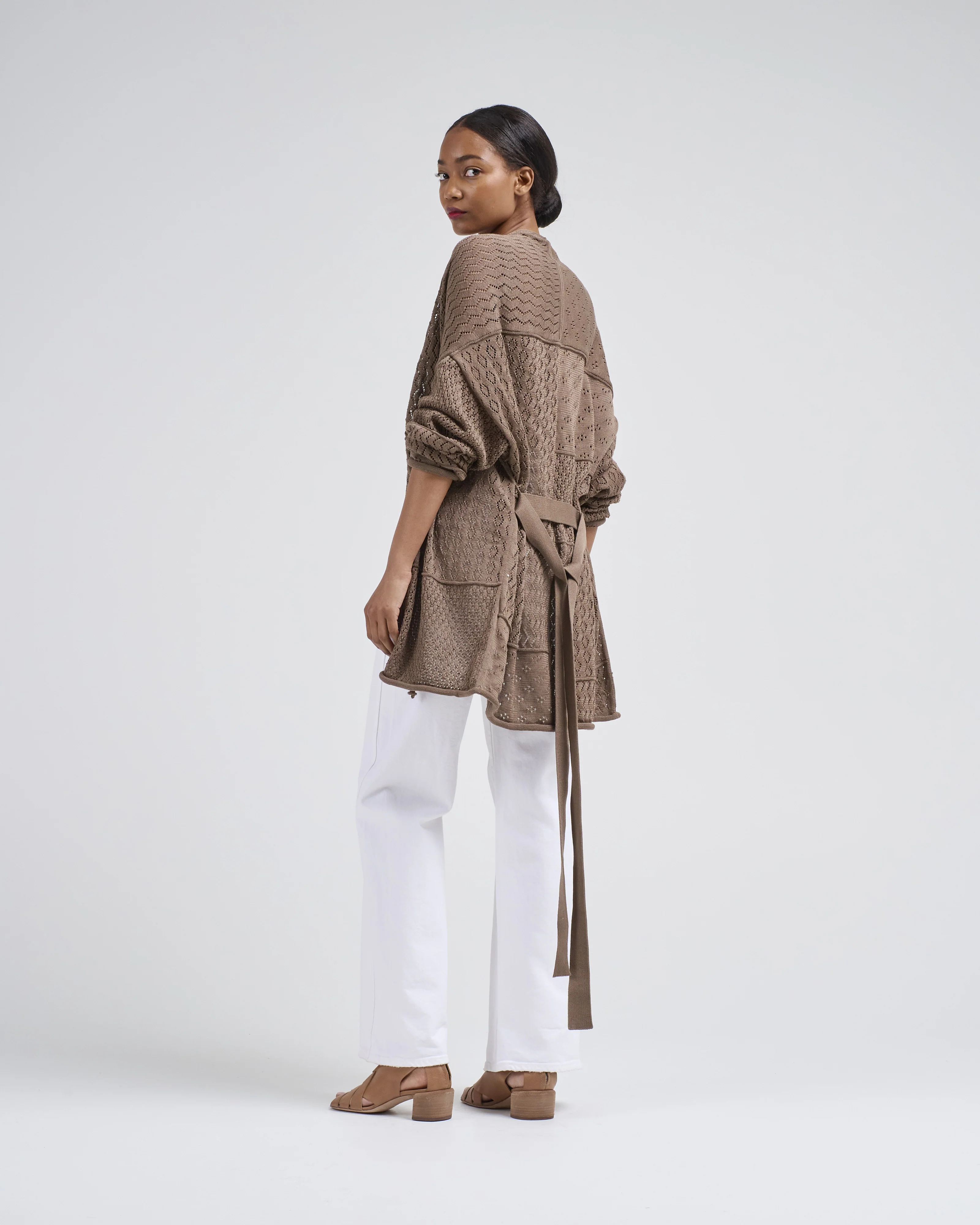 mix pointelle cardigan - Image 5