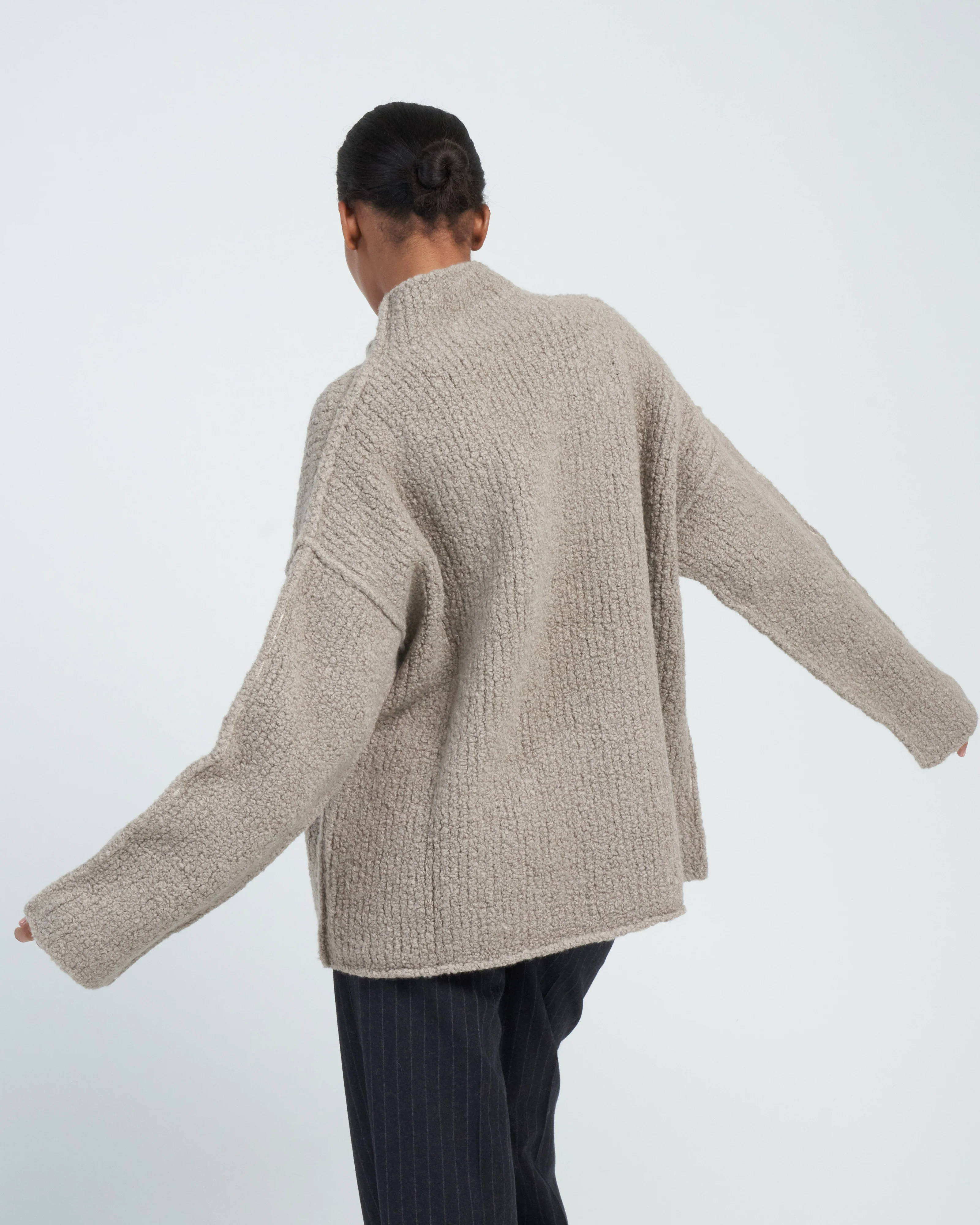 raw turtleneck - taupe - Image 4